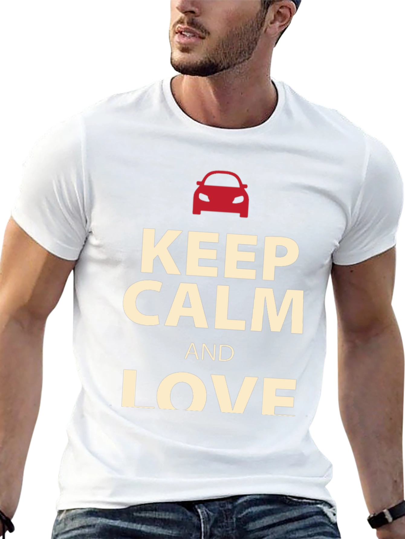 Keep Calm and Love Cars Graphic Tee