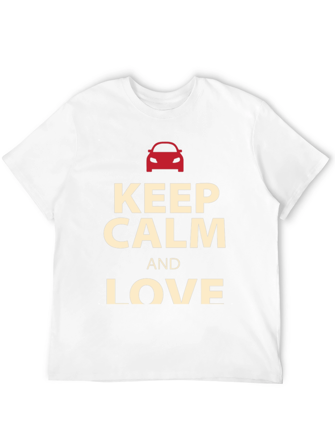 Keep Calm and Love Cars Graphic Tee