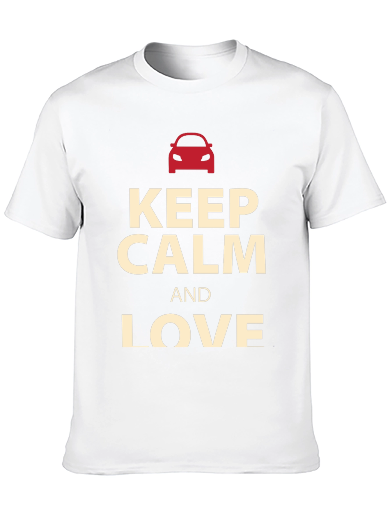Keep Calm and Love Cars Graphic Tee