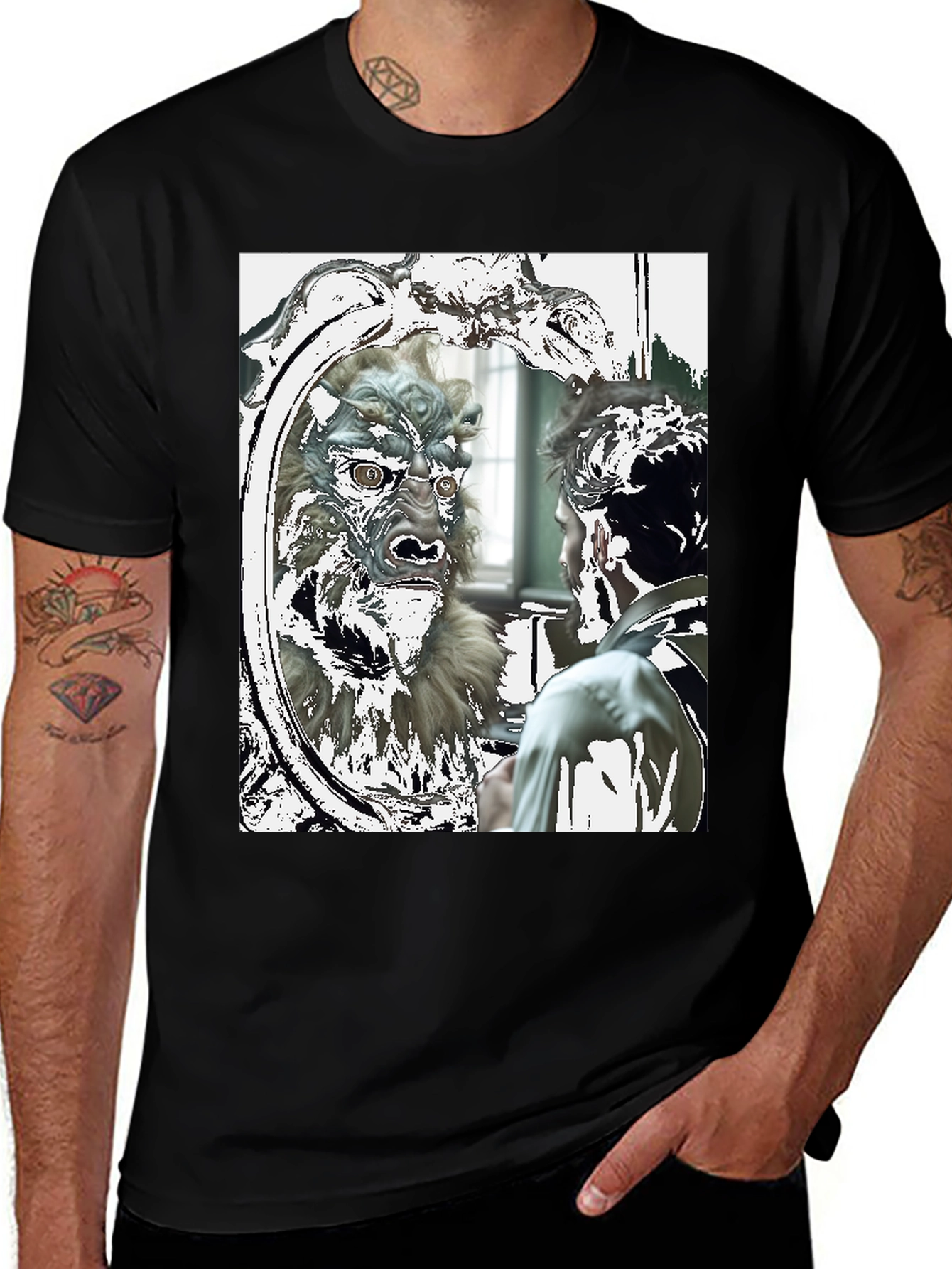 Monster Reflection Graphic Tee