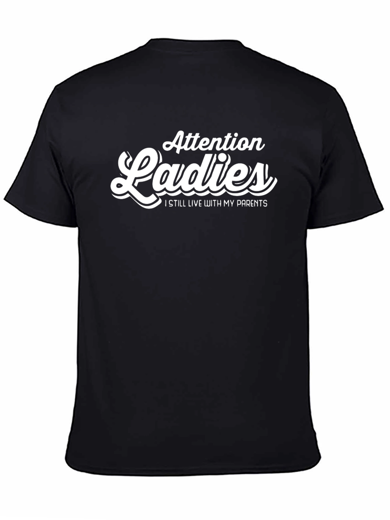Attention Ladies Funny Novelty Graphic T-Shirt