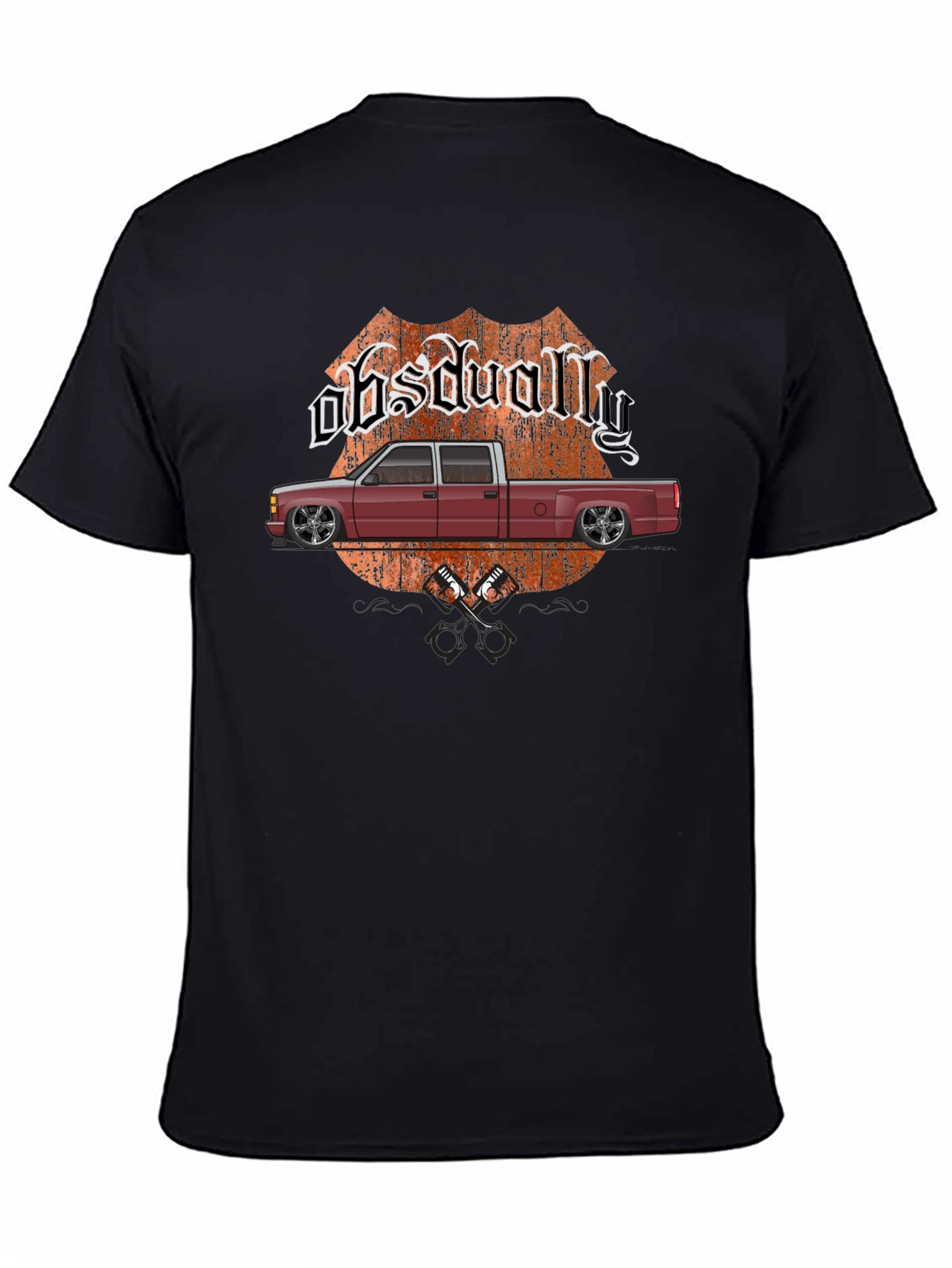 Obsdually Truck Graphic Tee - Black