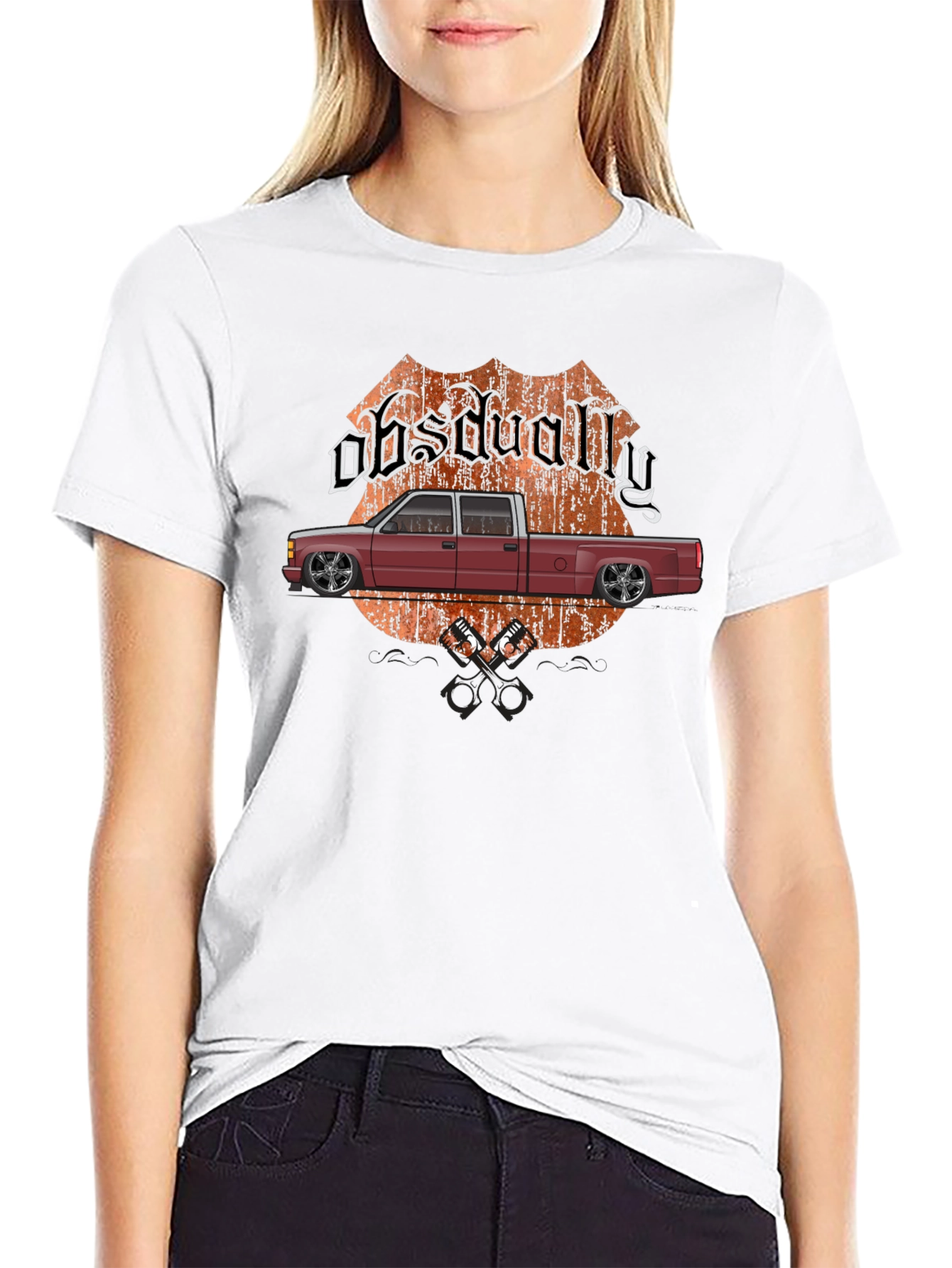 Obsdually Truck Graphic Tee - Black