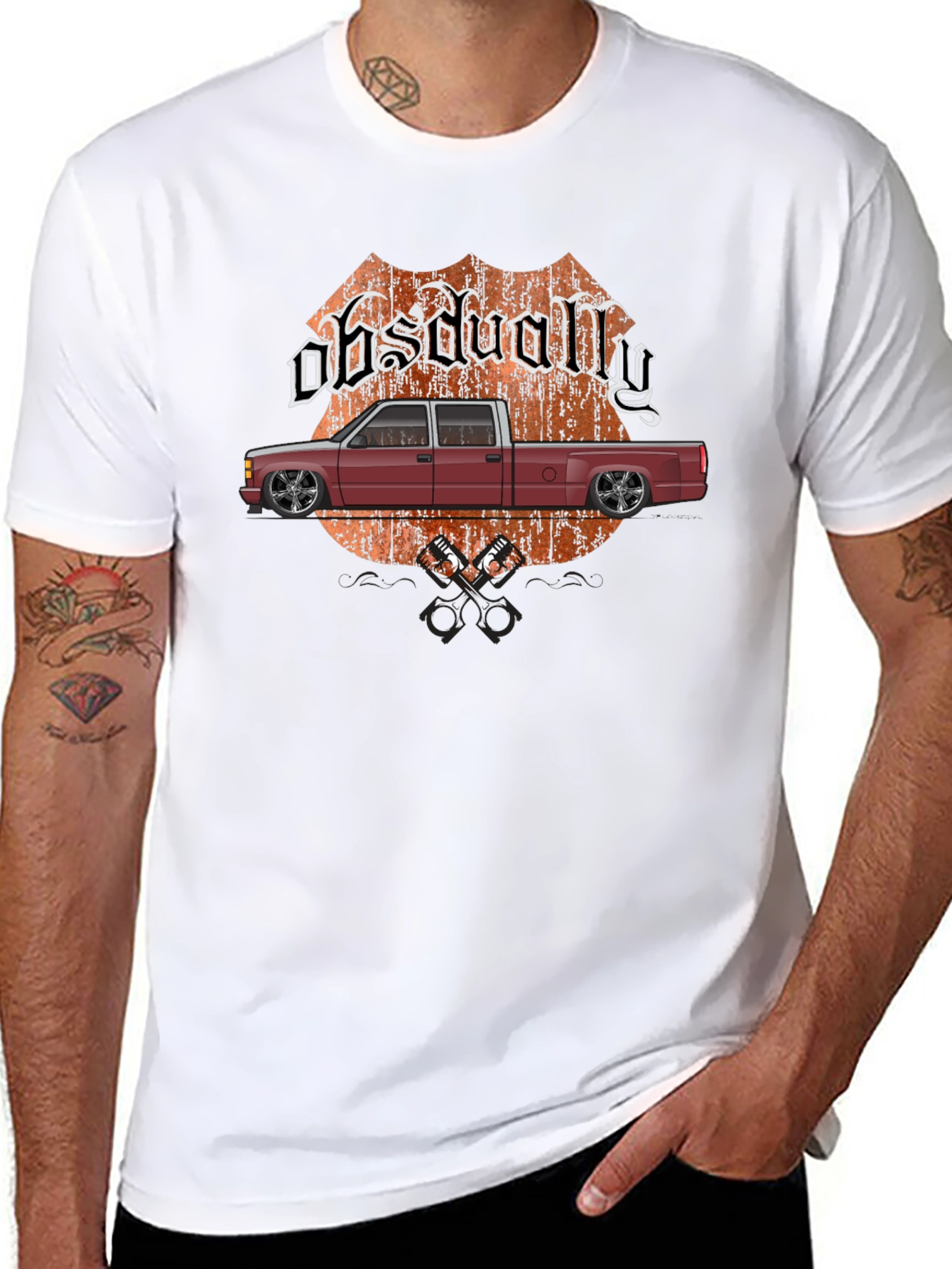 Obsdually Truck Graphic Tee - Black