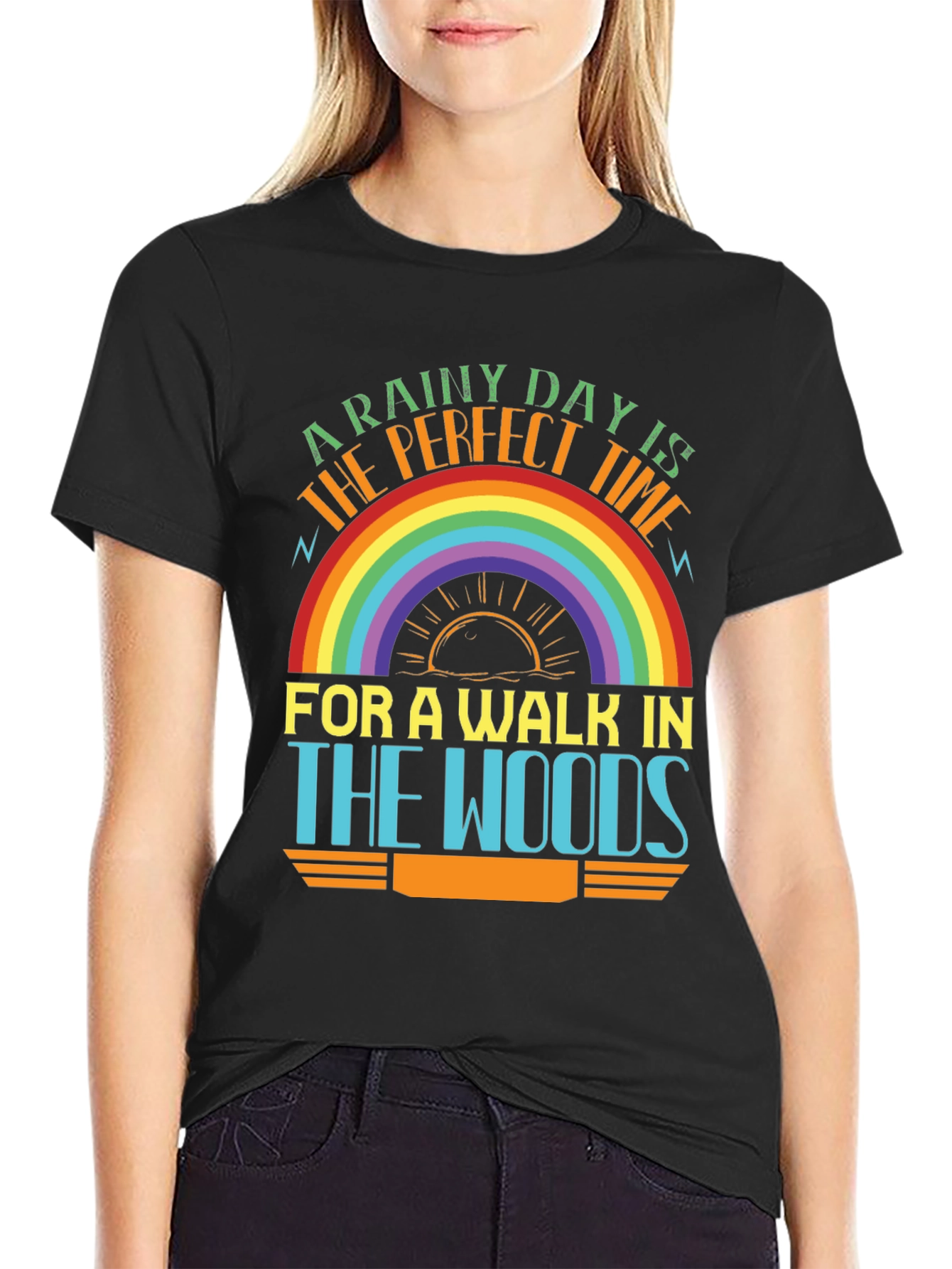 Rainy Day Walk in the Woods T-Shirt