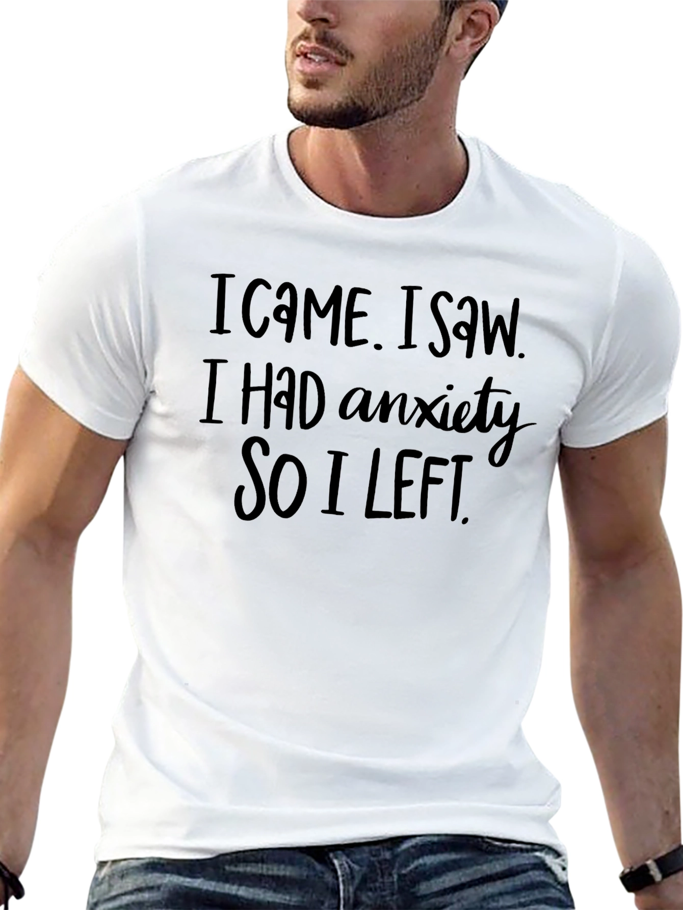 Anxiety Funny Graphic T-Shirt