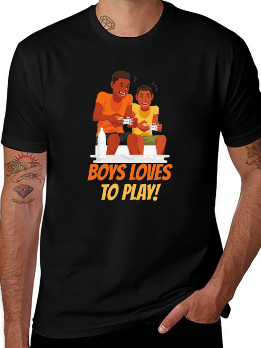 Boys Love to Play Gaming T-Shirt