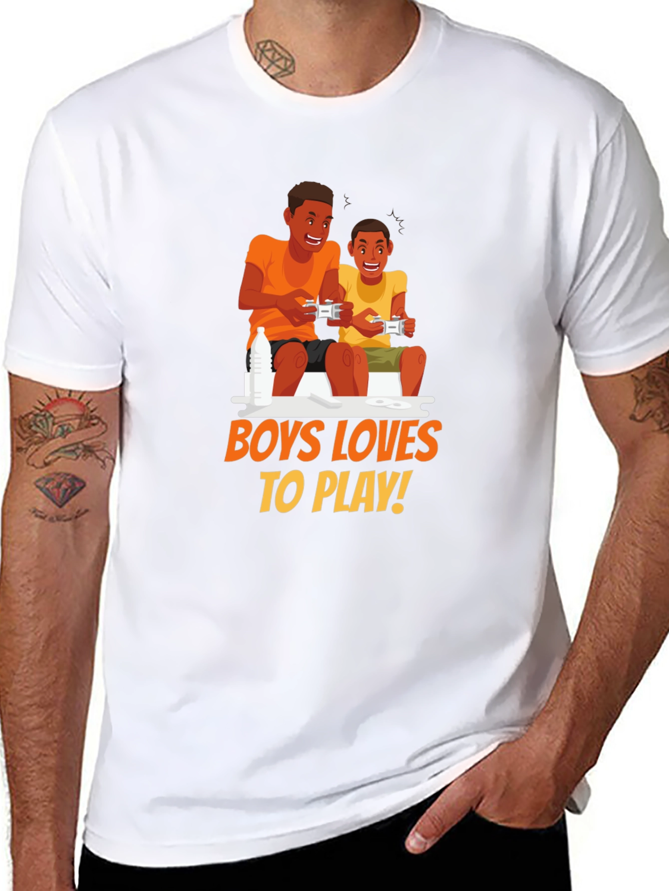 Boys Love to Play Gaming T-Shirt