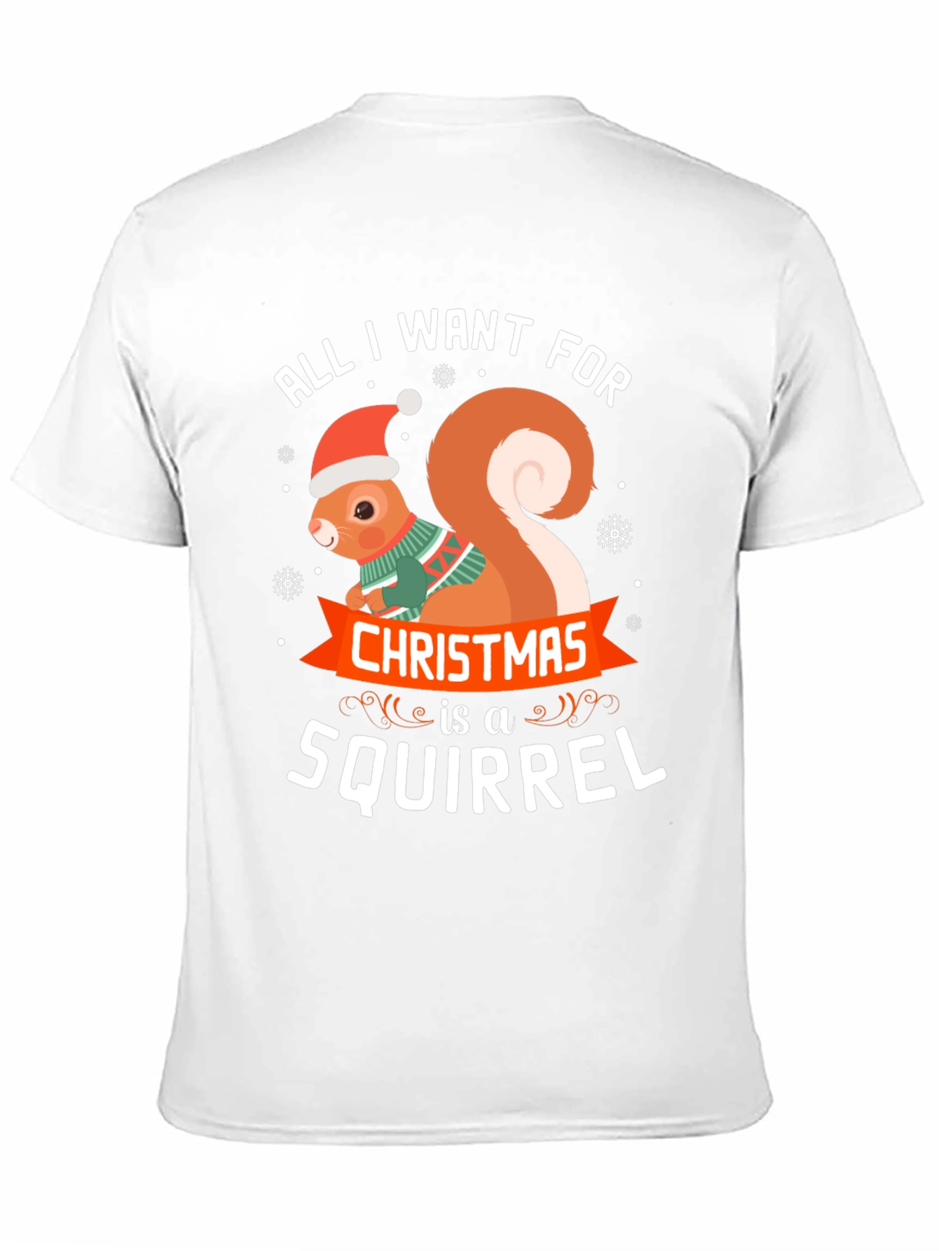 Festive Squirrel Christmas T-Shirt - Holiday Apparel