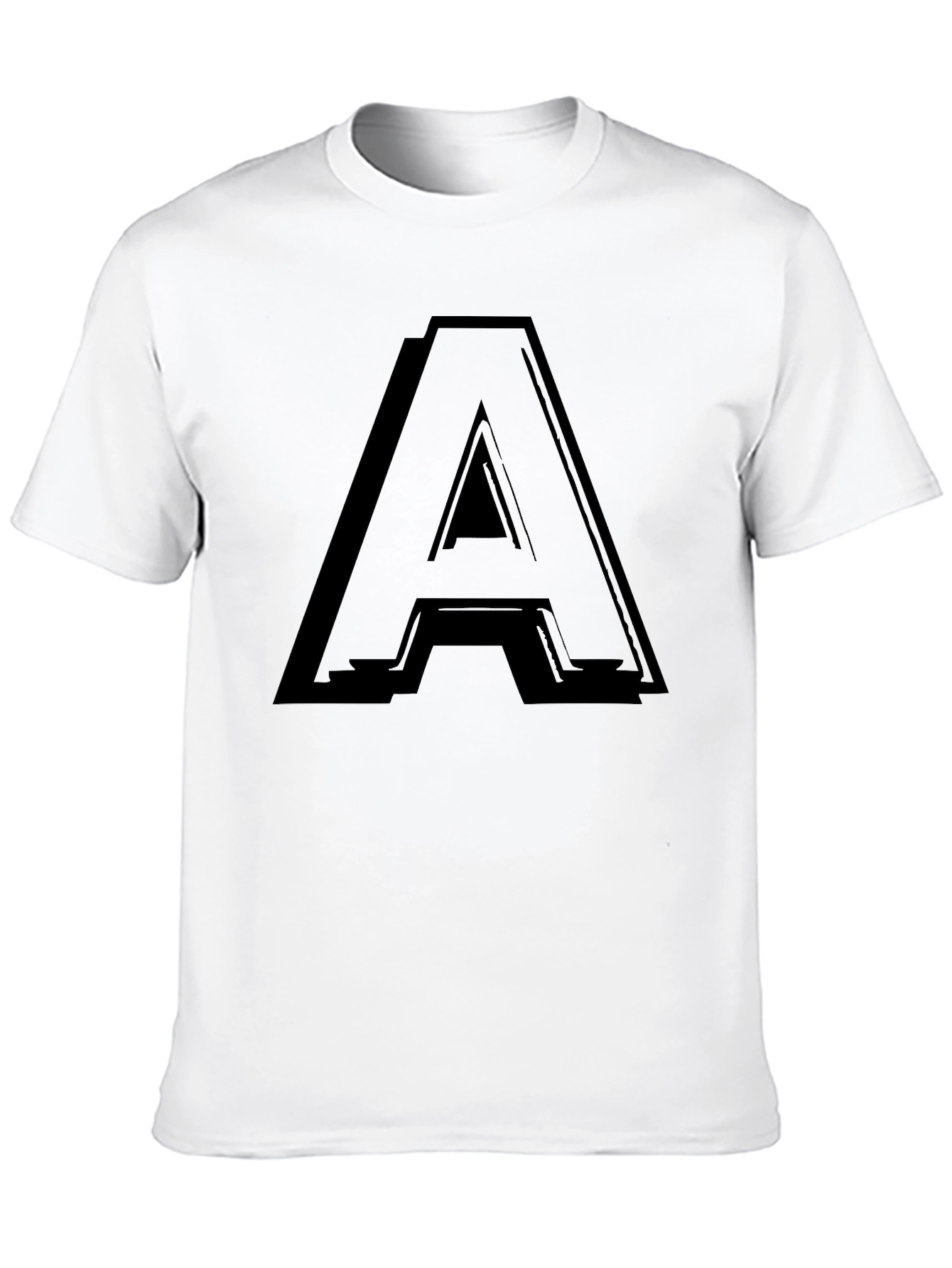Bold A Graphic Black T-Shirt - Casual Style