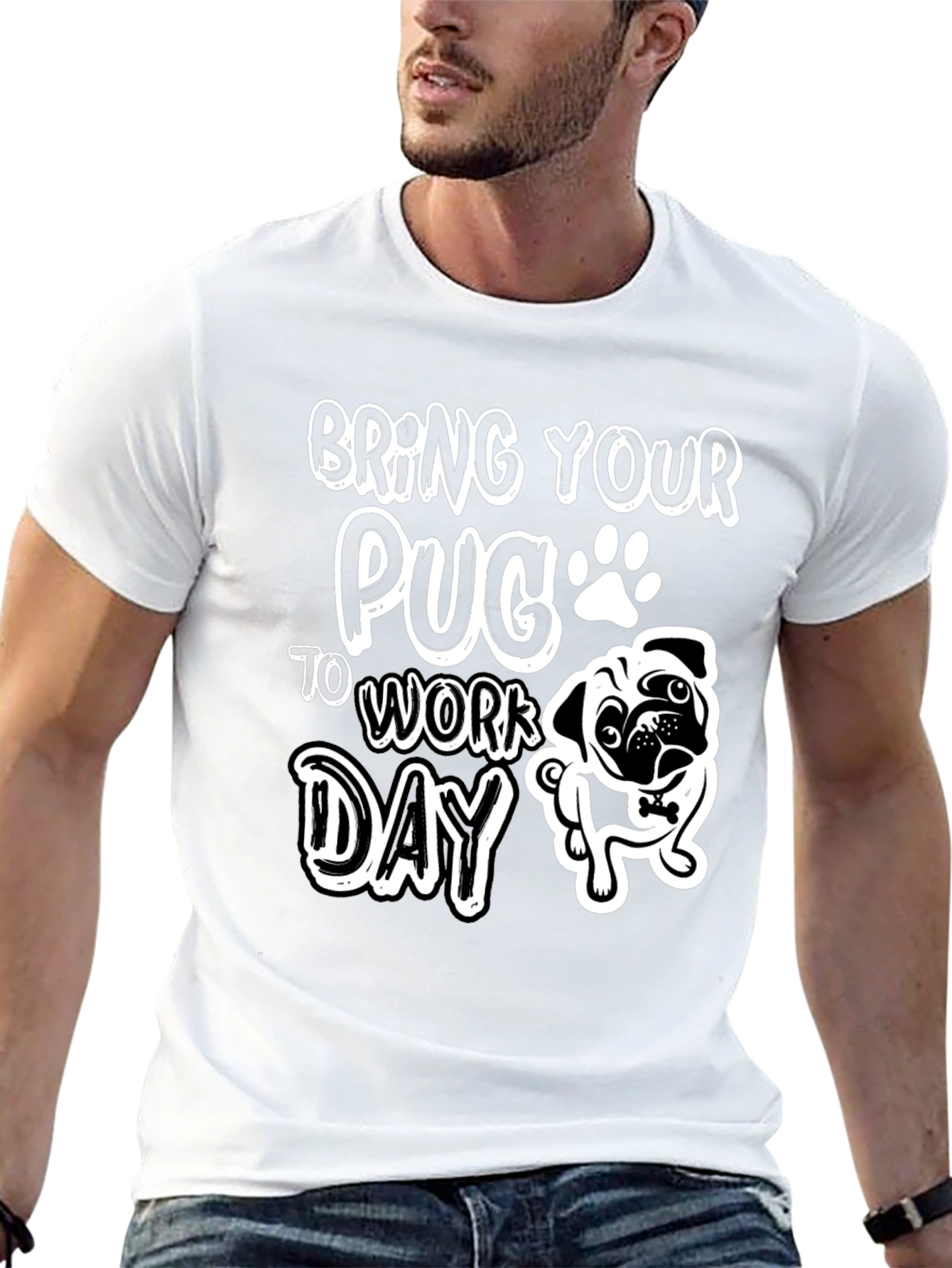 Bring Your Pug To Work Day T-Shirt