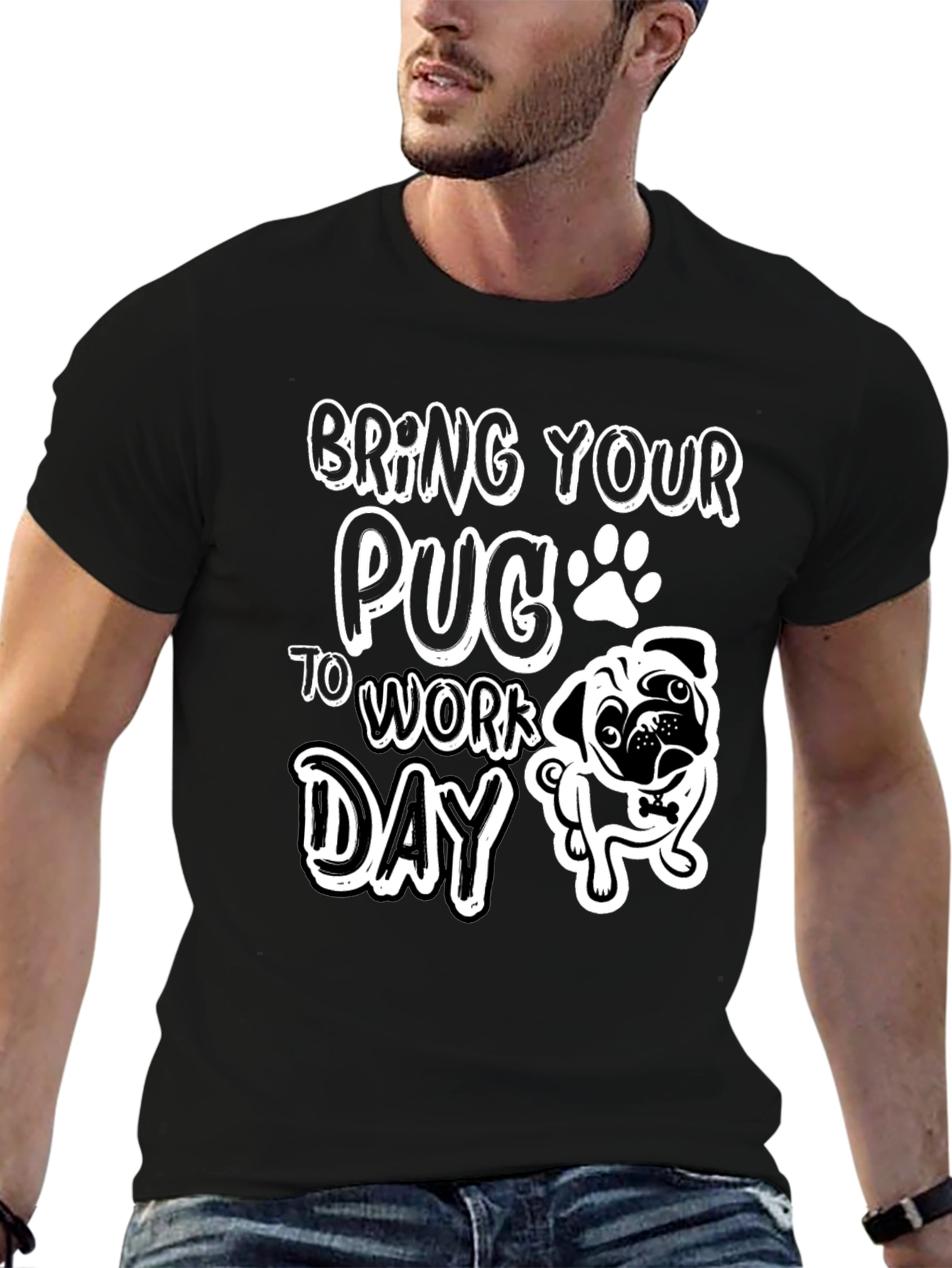 Bring Your Pug To Work Day T-Shirt
