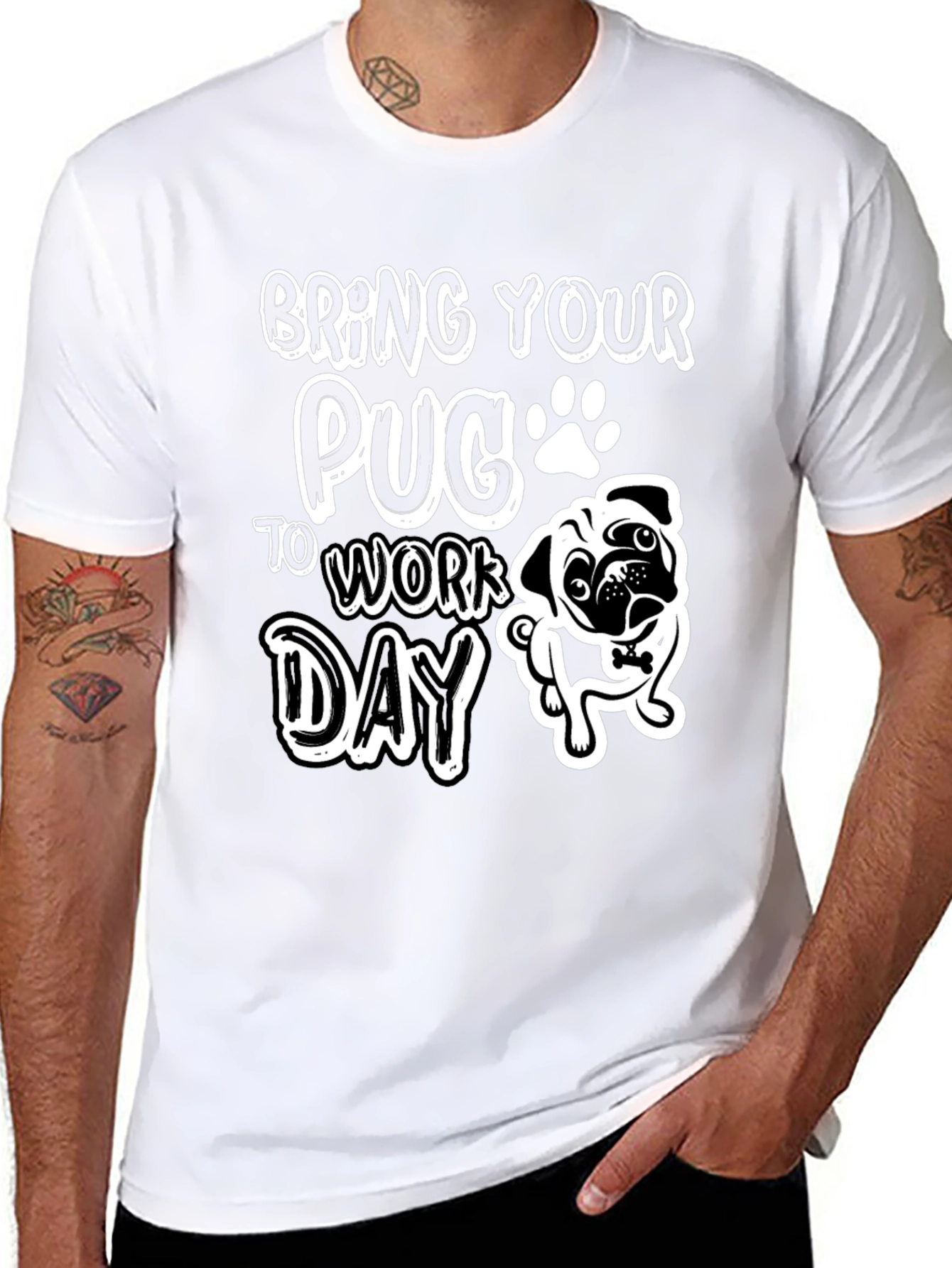 Bring Your Pug To Work Day T-Shirt
