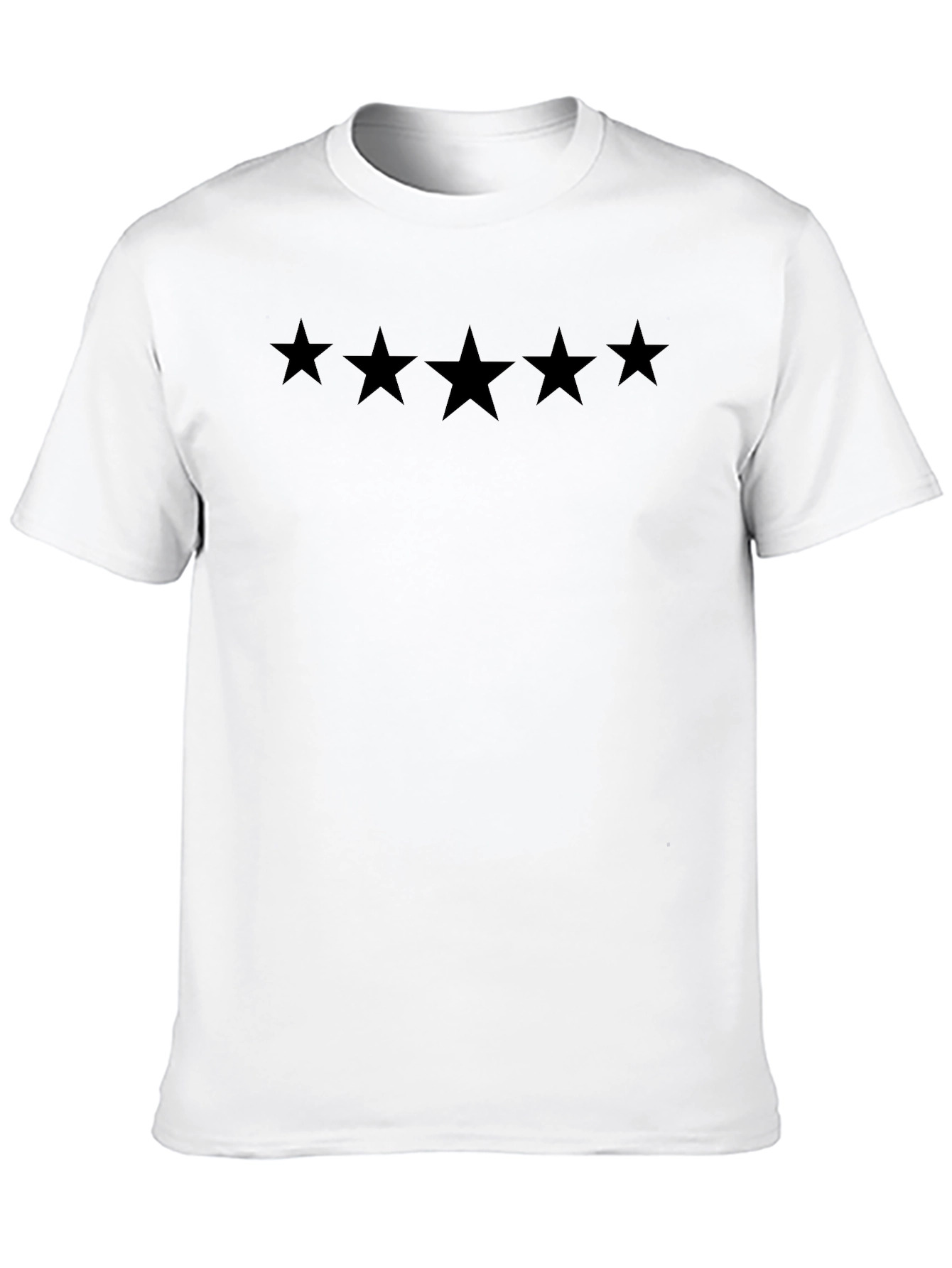 Black Five Star Graphic T-Shirt | Menswear