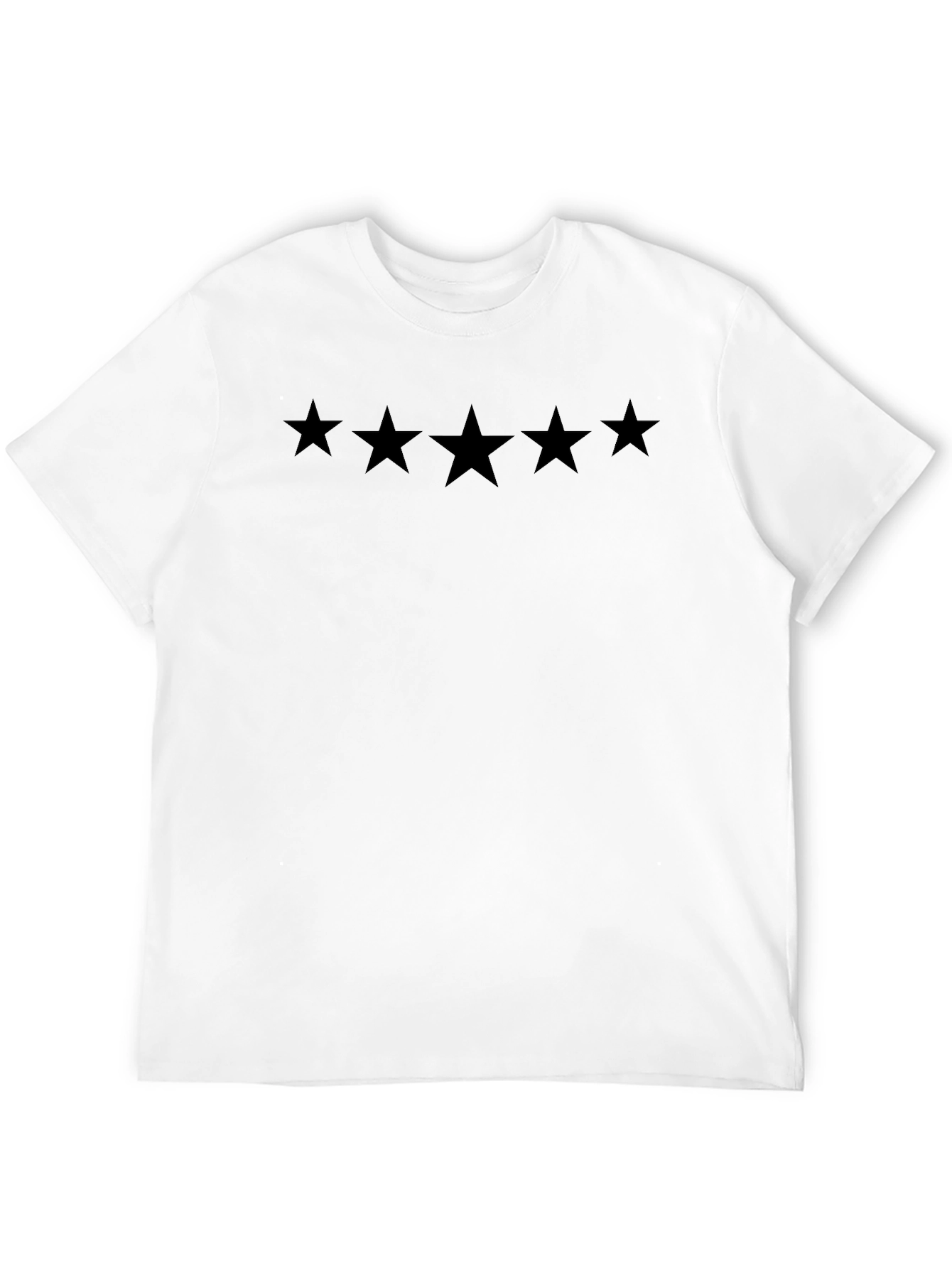 Black Five Star Graphic T-Shirt | Menswear