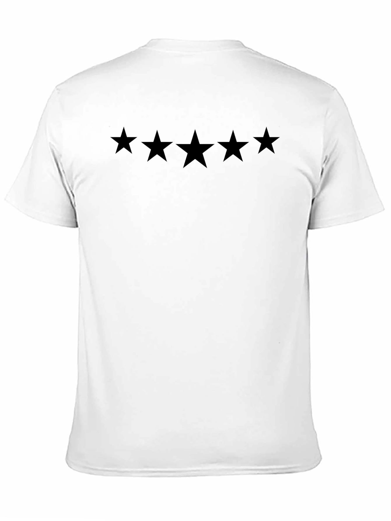 Black Five Star Graphic T-Shirt | Menswear