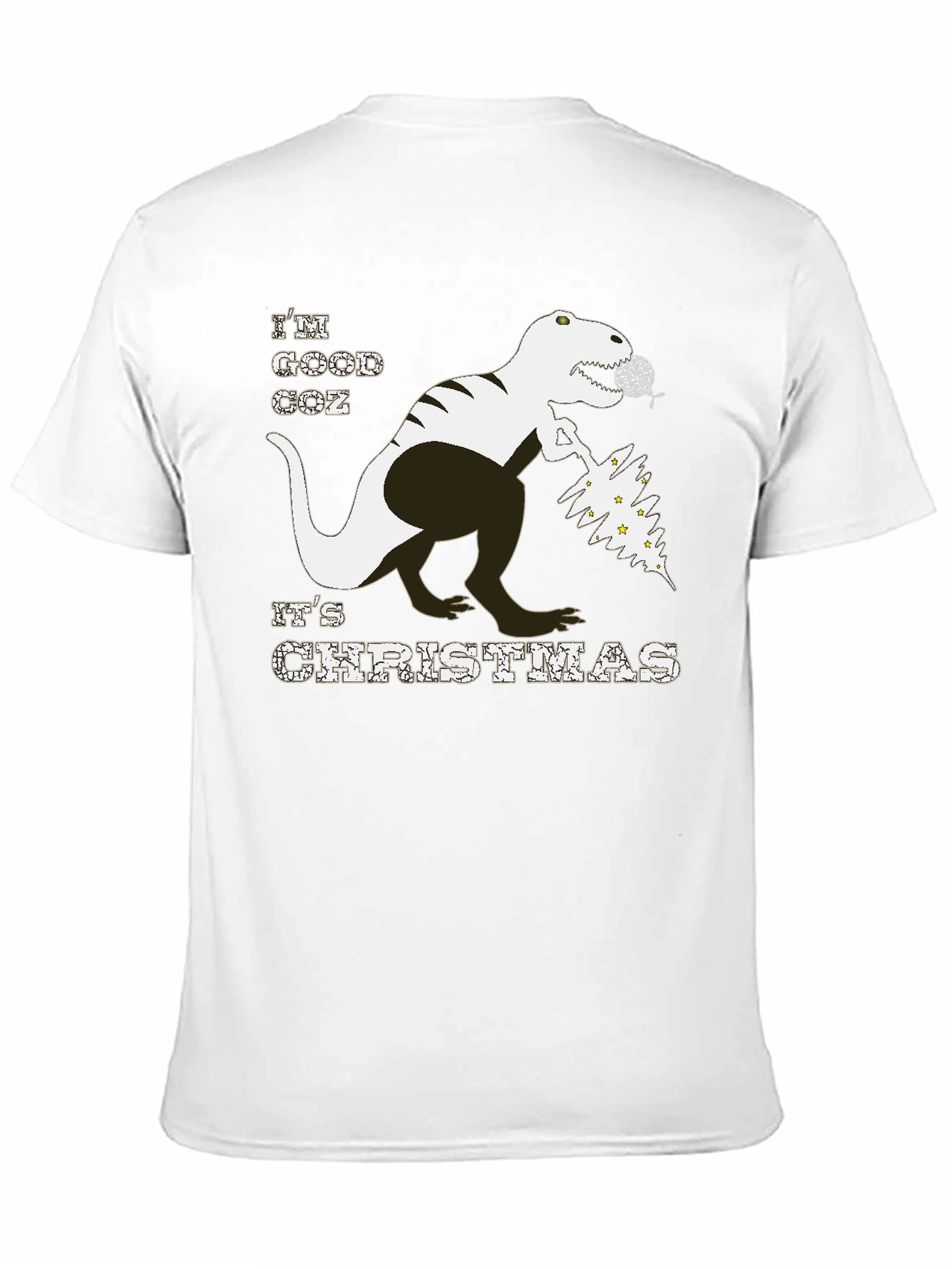 Christmas T-Rex T-Shirt - Good Coz Its Christmas
