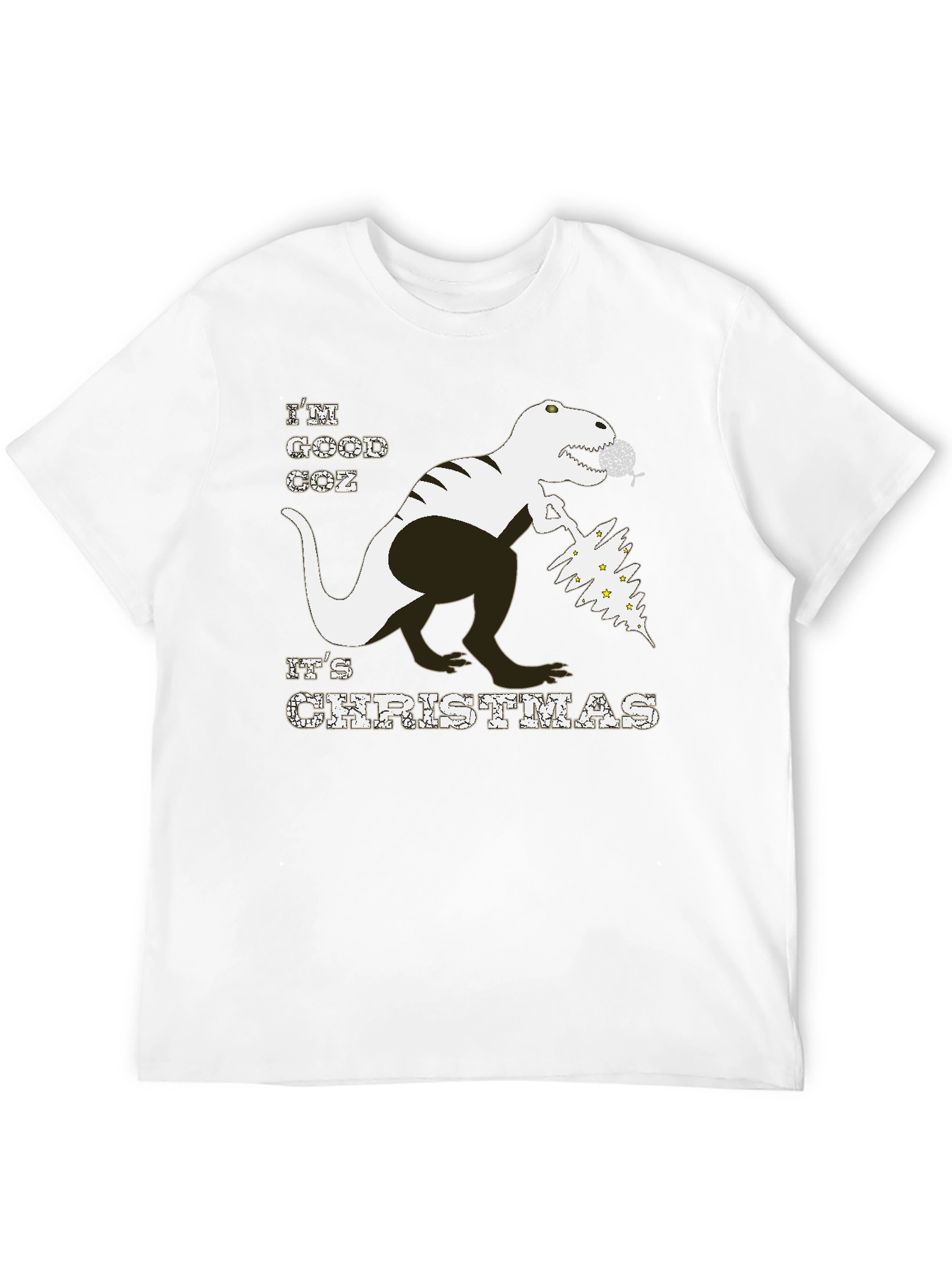 Christmas T-Rex T-Shirt - Good Coz Its Christmas
