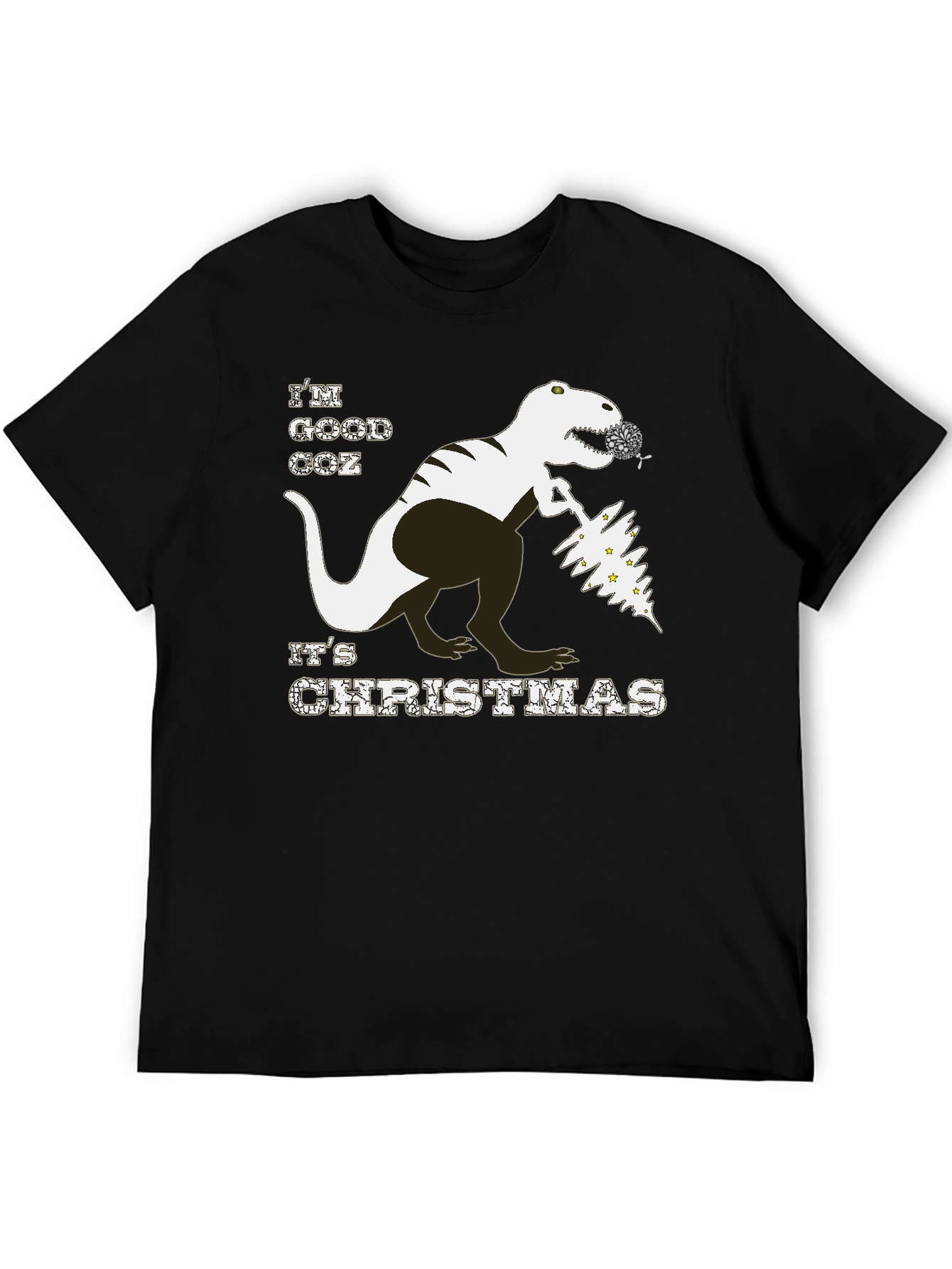 Christmas T-Rex T-Shirt - Good Coz Its Christmas