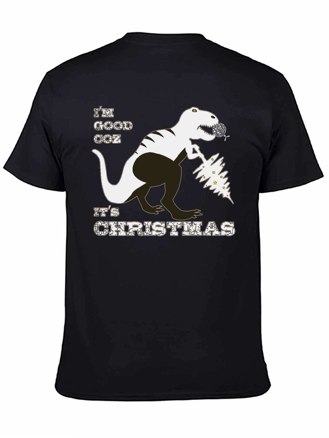 Christmas T-Rex T-Shirt - Good Coz Its Christmas