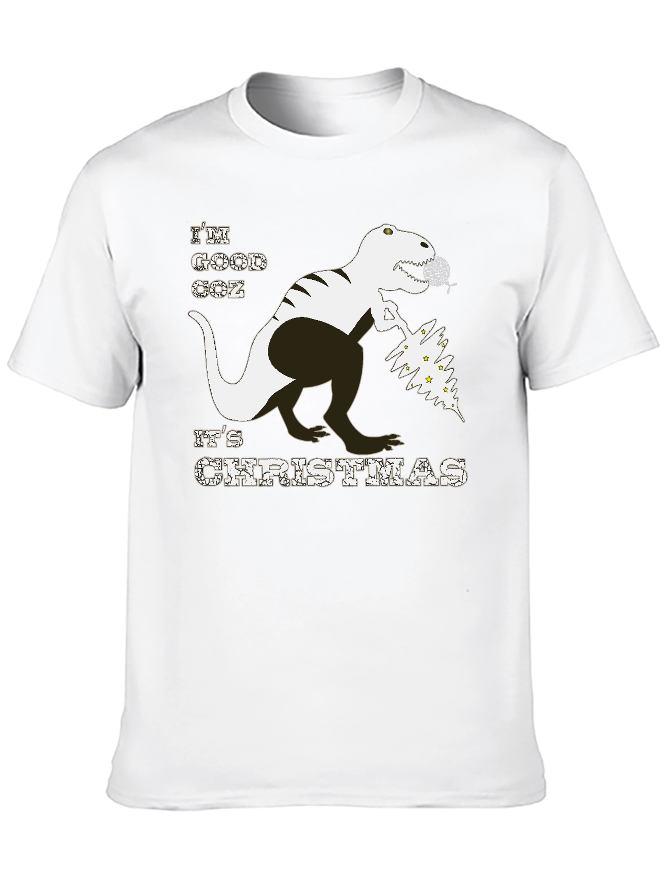 Christmas T-Rex T-Shirt - Good Coz Its Christmas