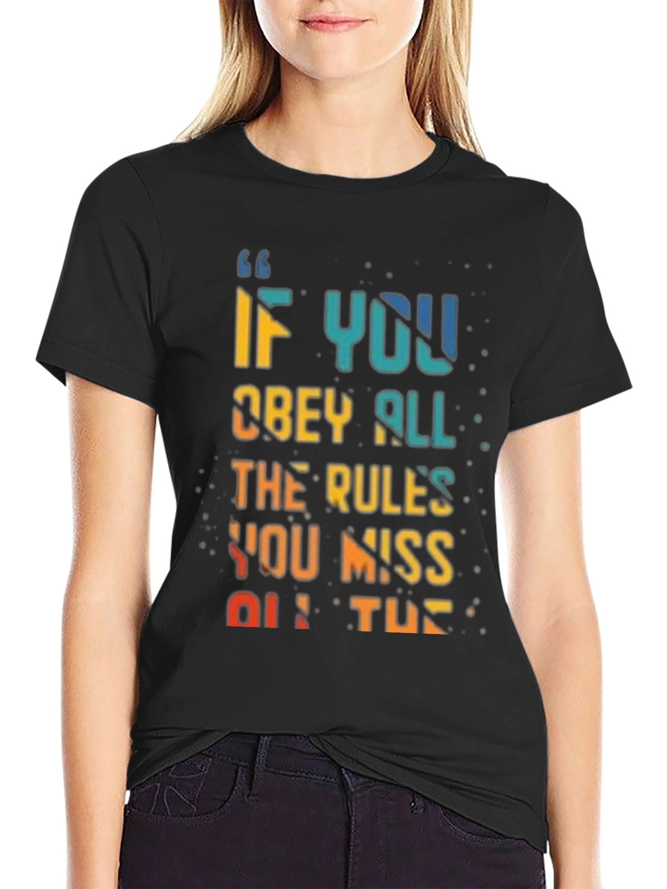 Rule Breaker T-Shirt - Vibrant Quote Design