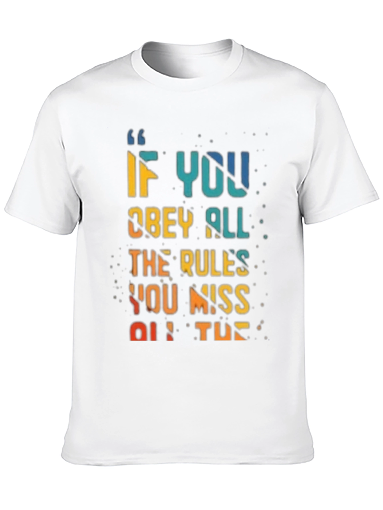 Rule Breaker T-Shirt - Vibrant Quote Design