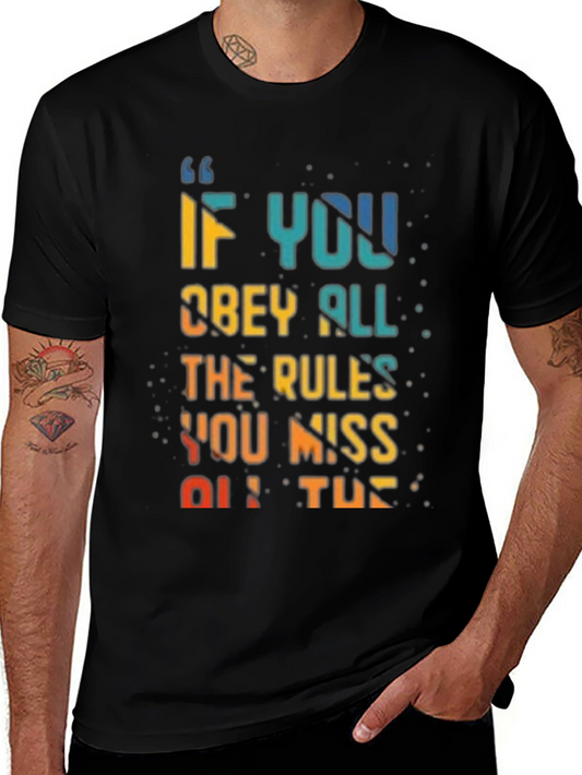 Rule Breaker T-Shirt - Vibrant Quote Design