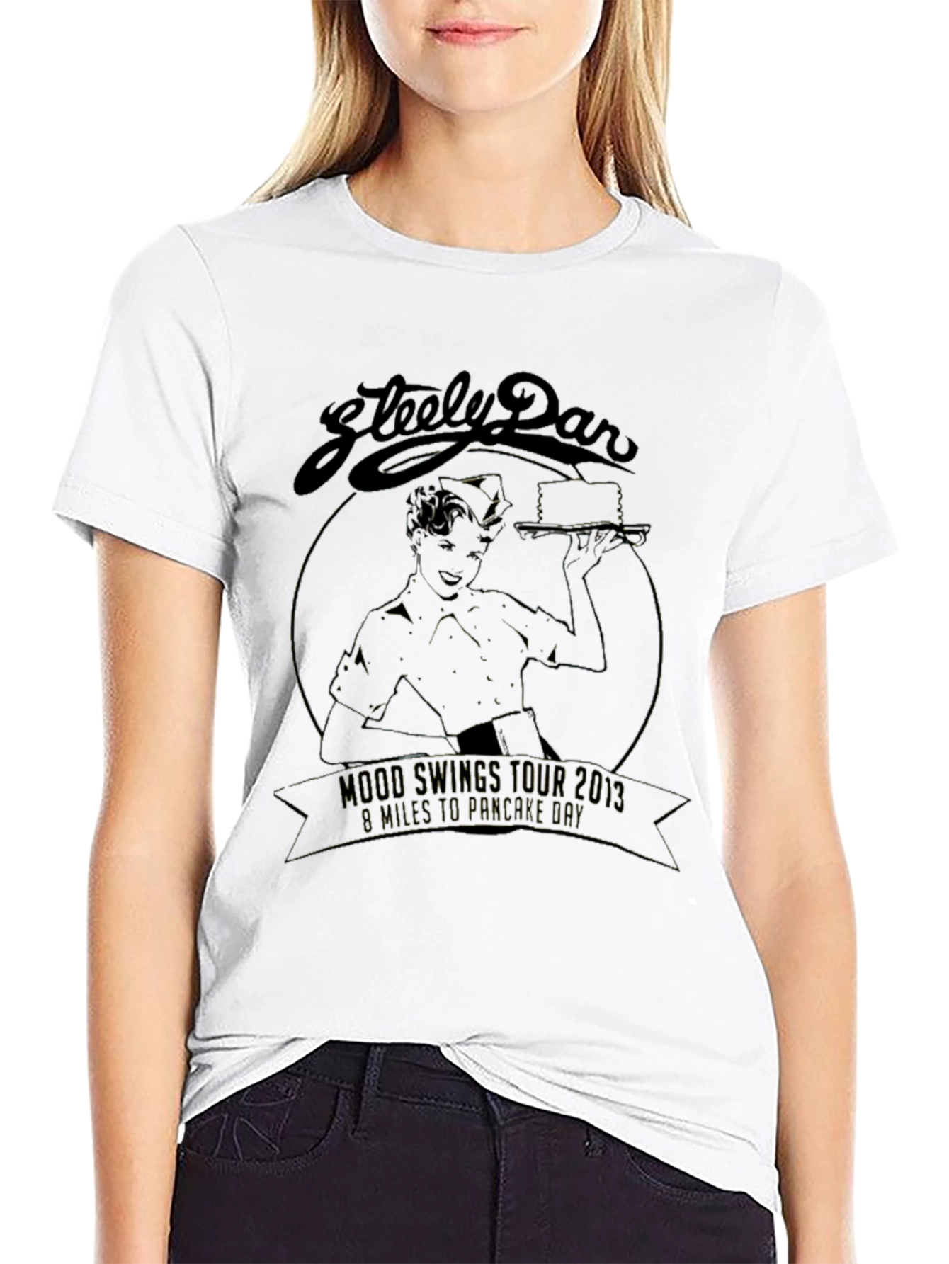 Steely Dan Mood Swings Tour 2013 Black T-Shirt
