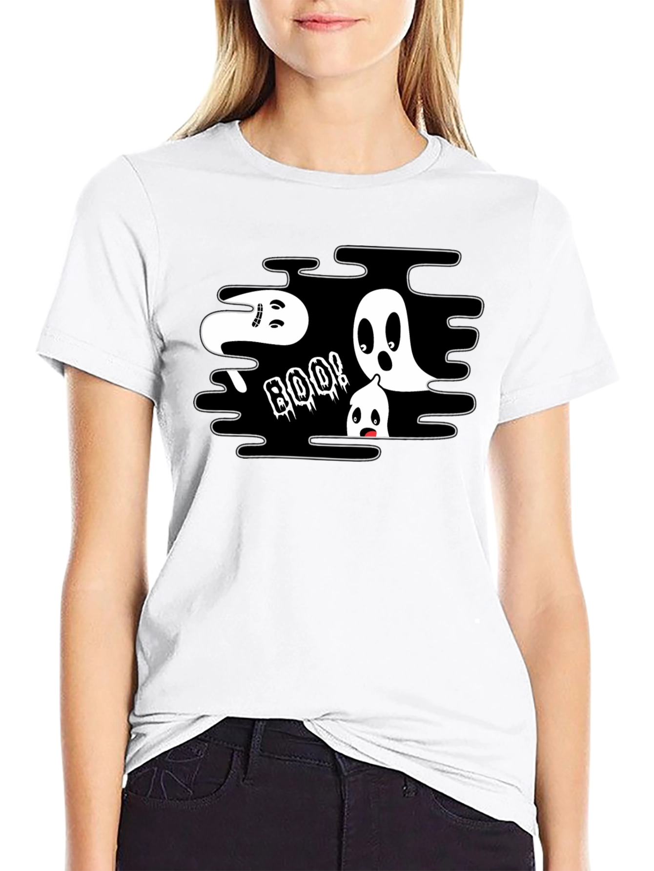 Spooky Ghost Boo! Graphic T-Shirt