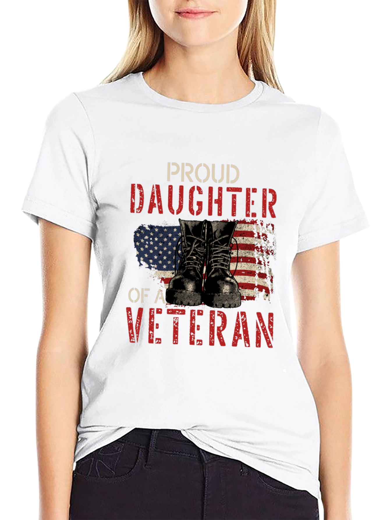 Proud Daughter of a Veteran Graphic Tee