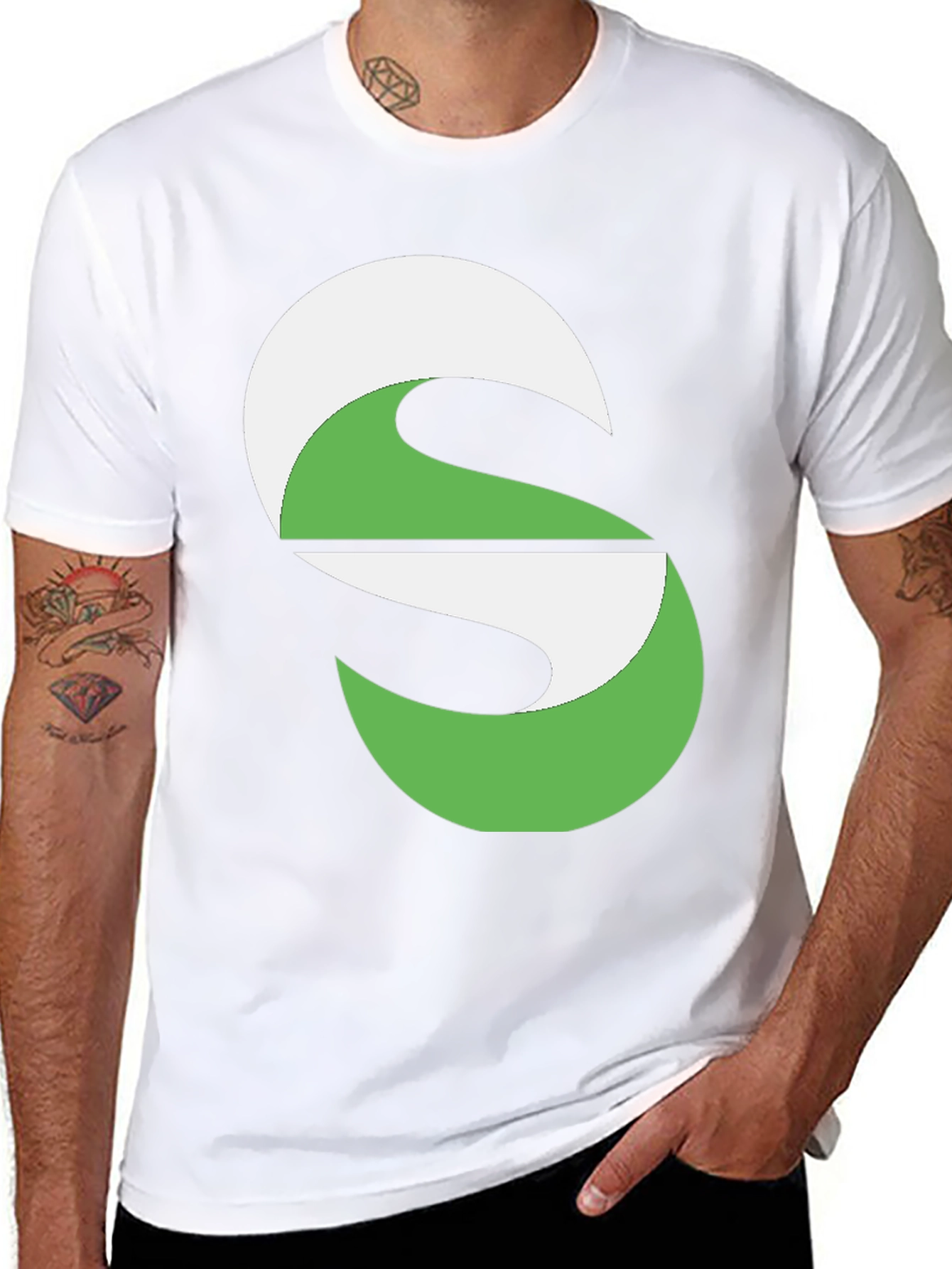 Modern Graphic Tee - Abstract S Design