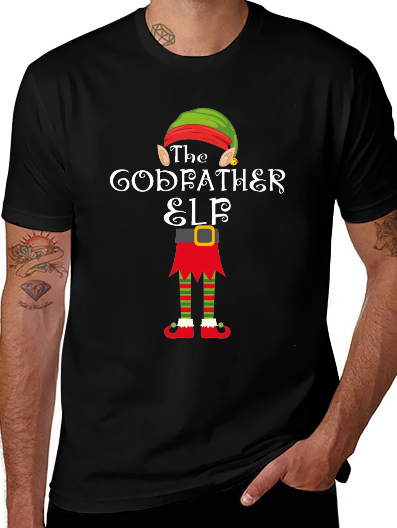 The Godfather Elf T-Shirt Christmas Holiday