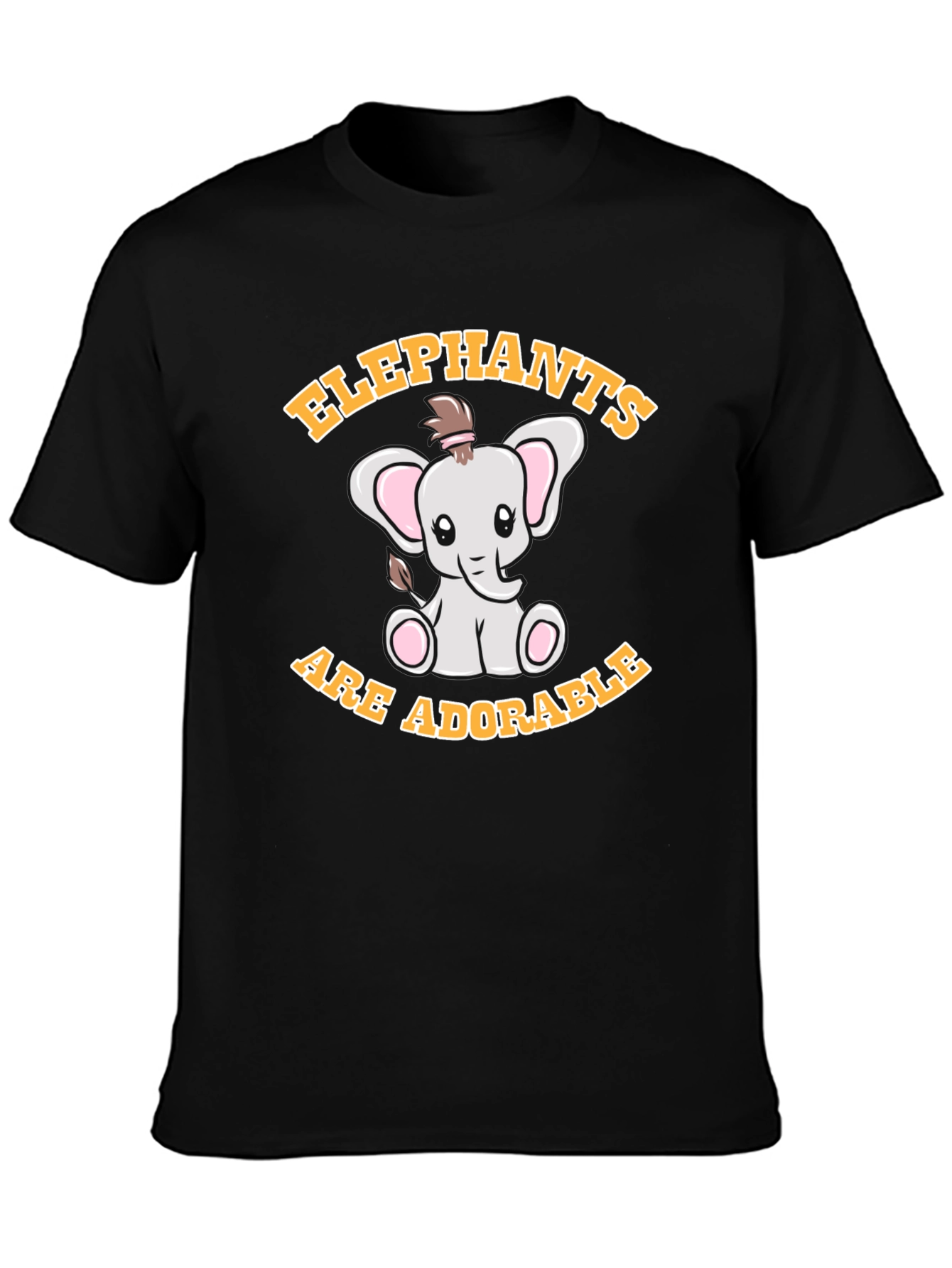 Cute Elephant Graphic T-Shirt