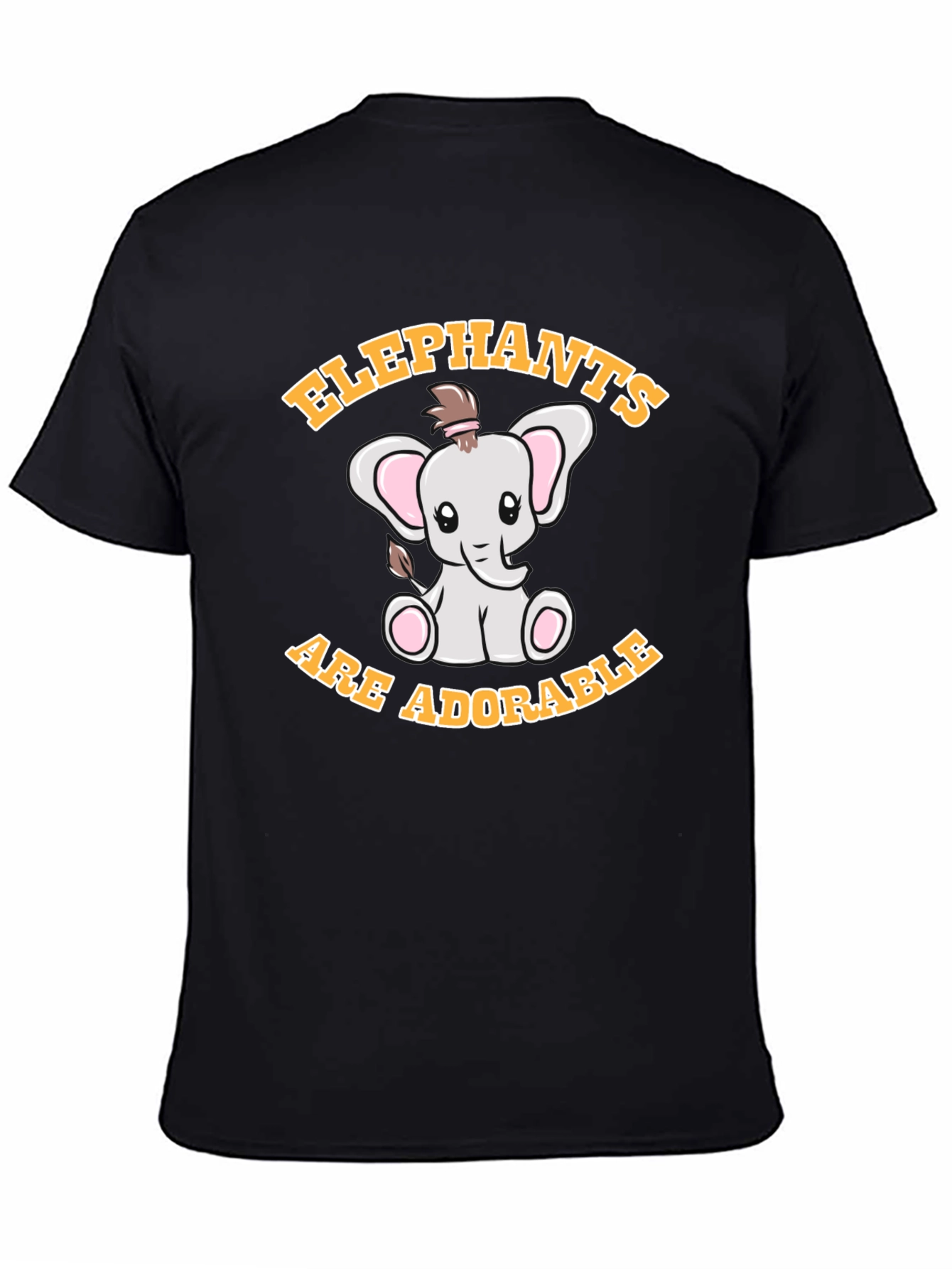 Cute Elephant Graphic T-Shirt