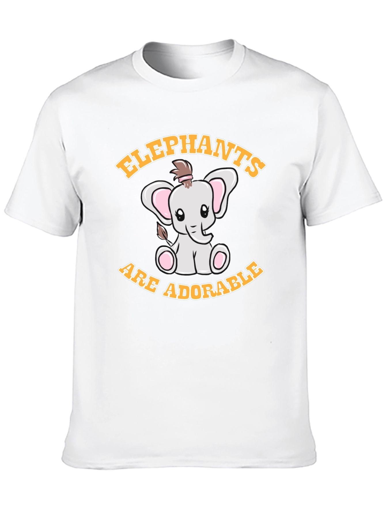 Cute Elephant Graphic T-Shirt