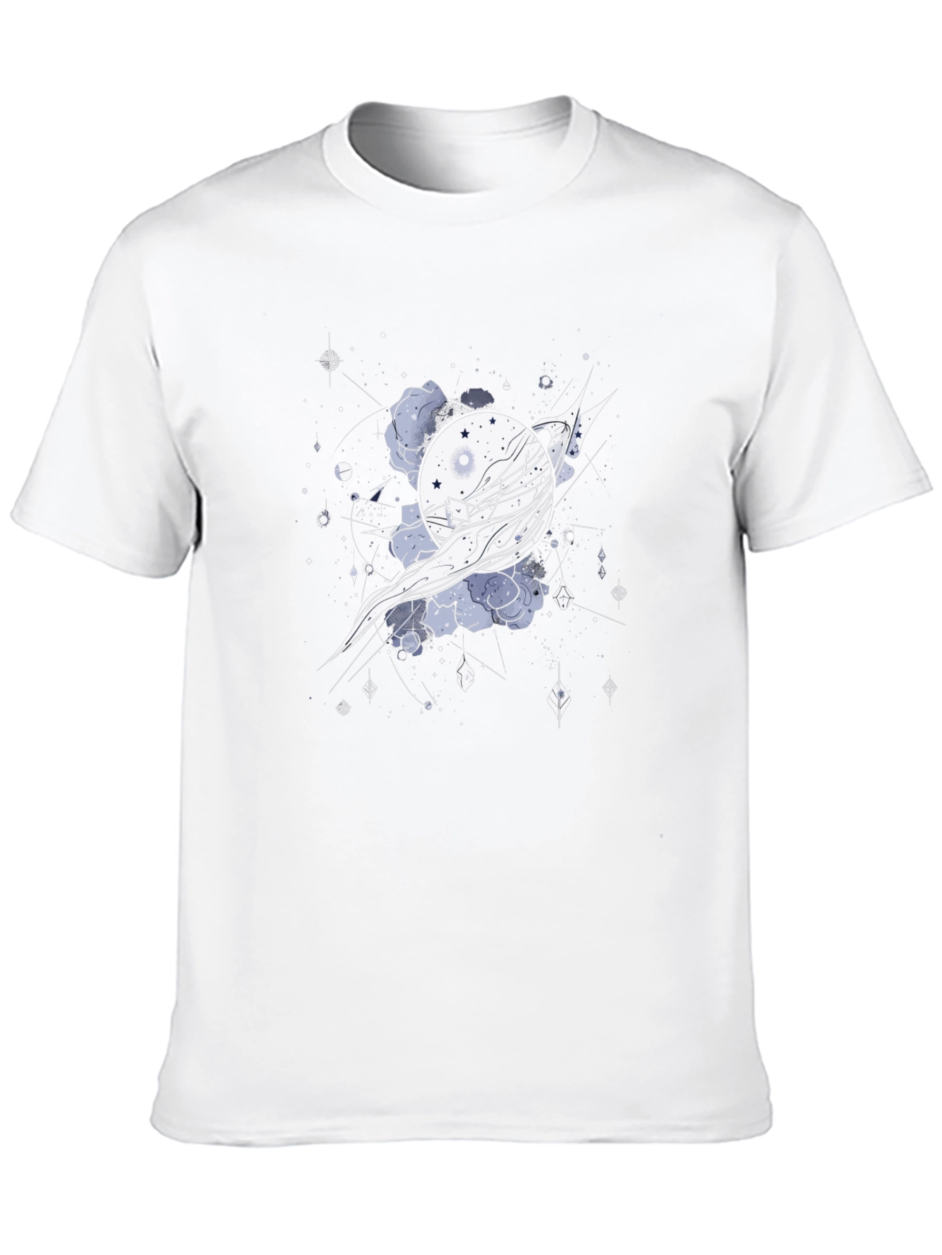 Celestial Dreamscape Black T-Shirt