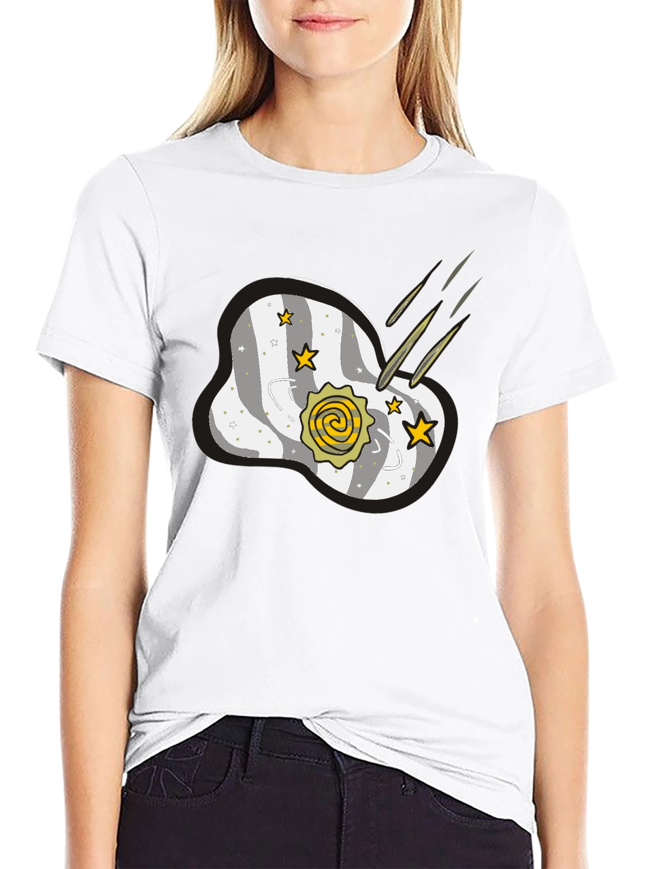 Cosmic Meteor Shower Graphic T-Shirt