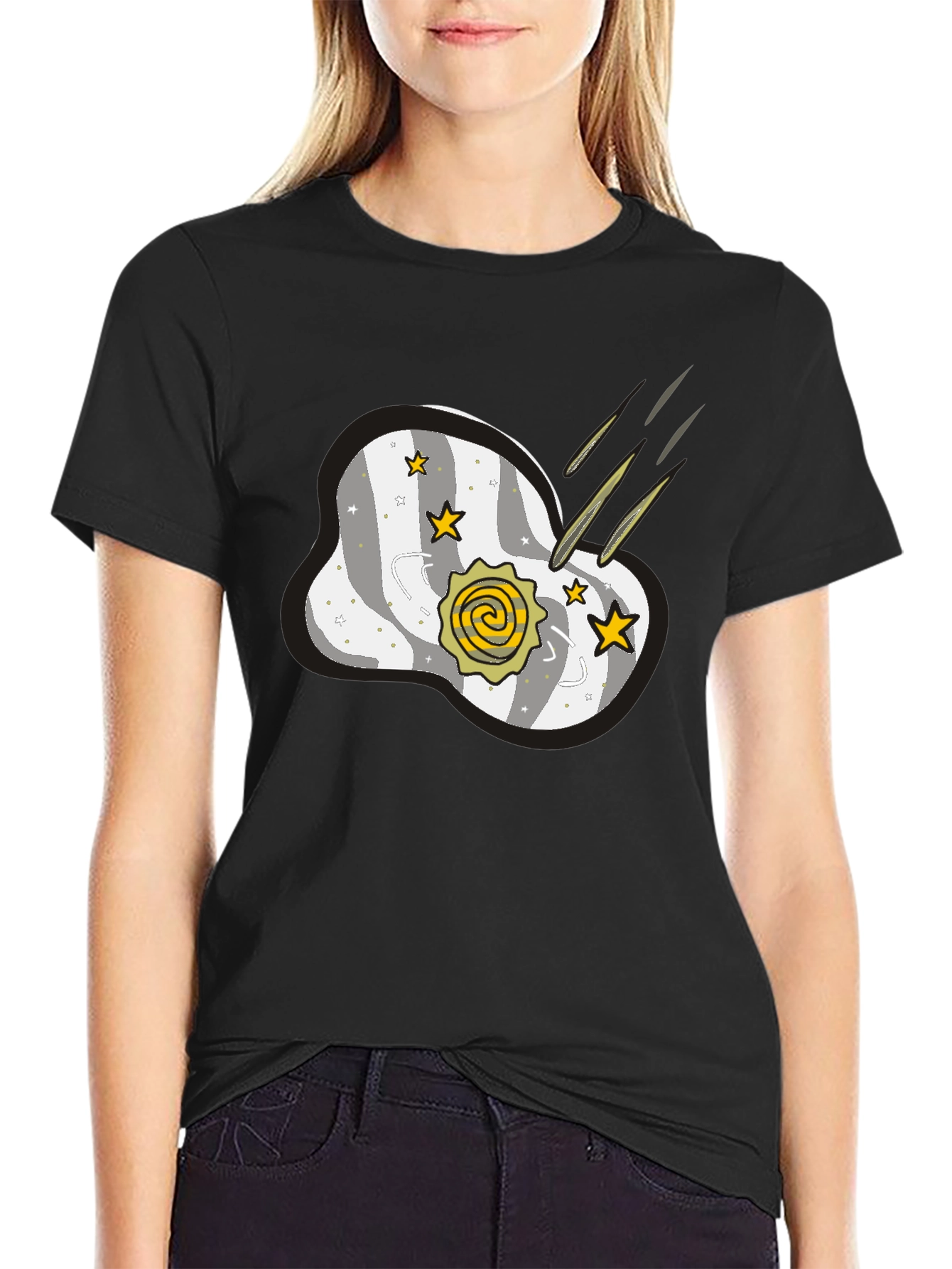 Cosmic Meteor Shower Graphic T-Shirt