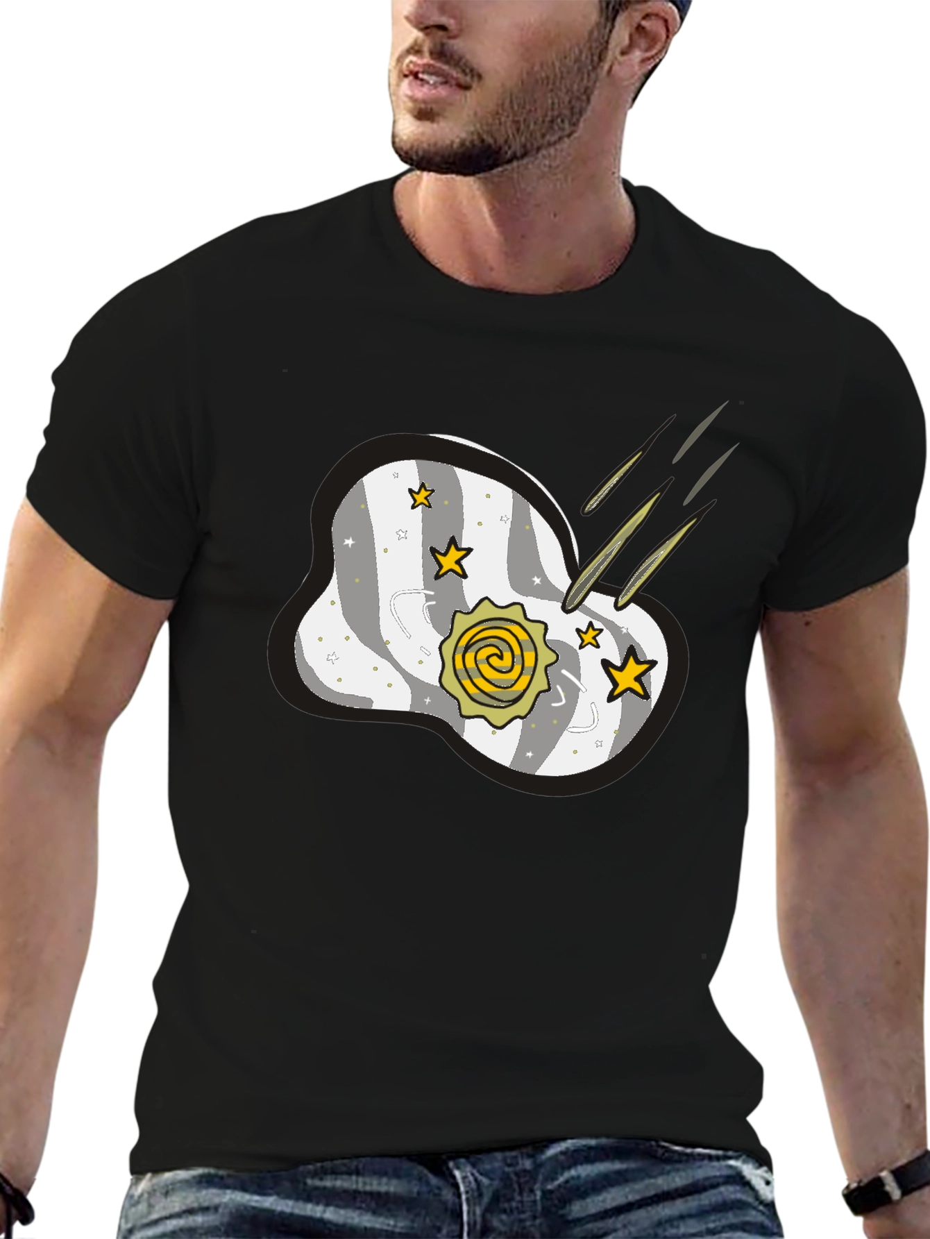 Cosmic Meteor Shower Graphic T-Shirt