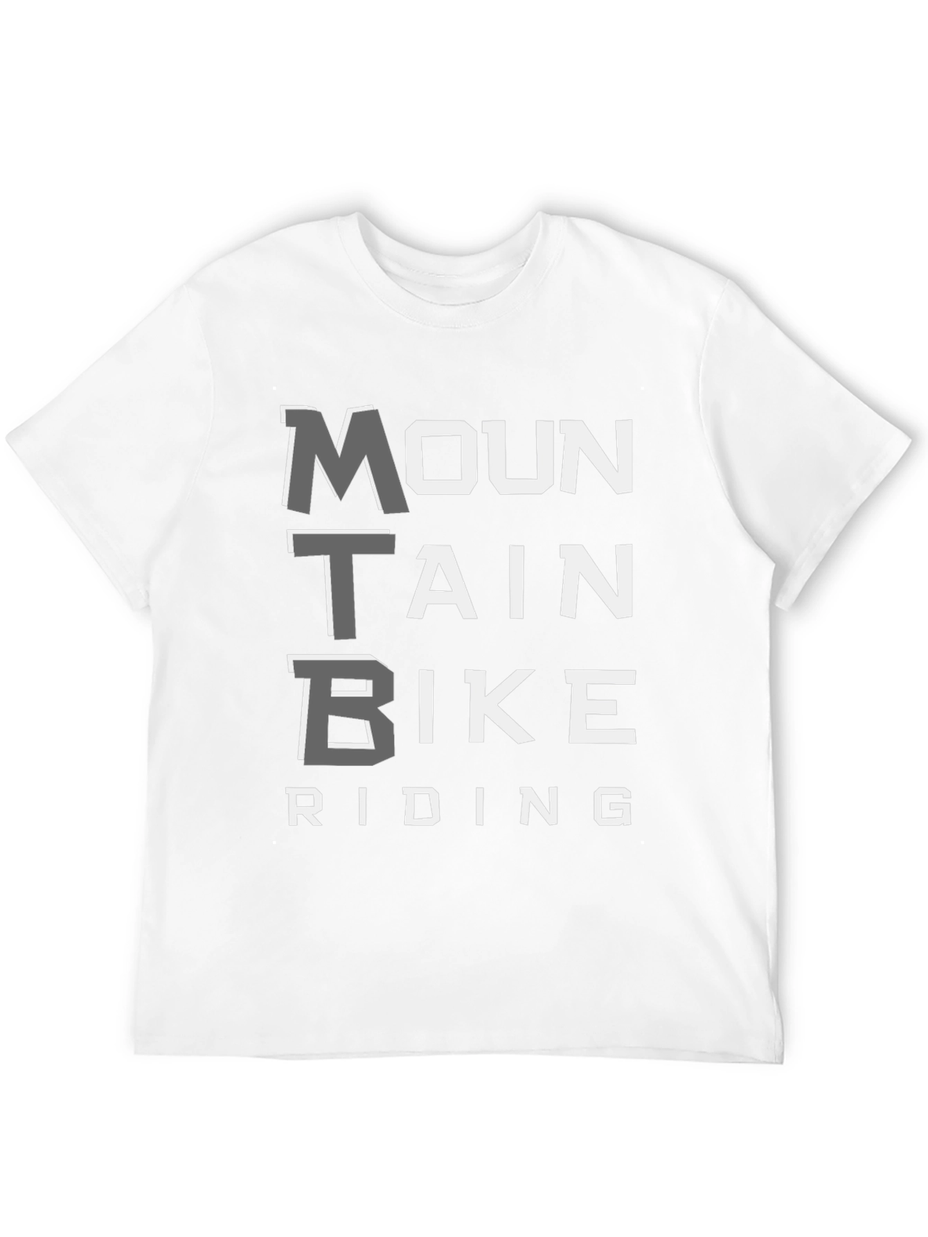 MTB Mountain Bike Riding Graphic Tee - Black