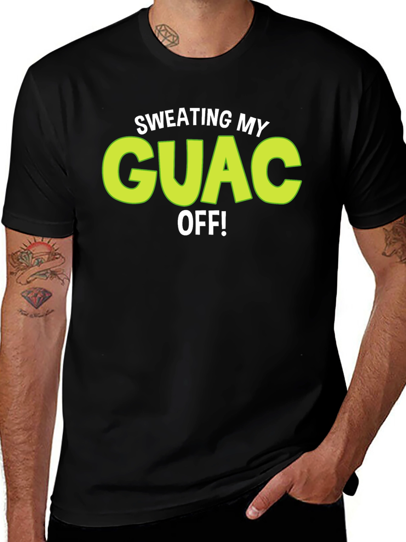 Sweating My Guac Off! Funny Graphic Tee