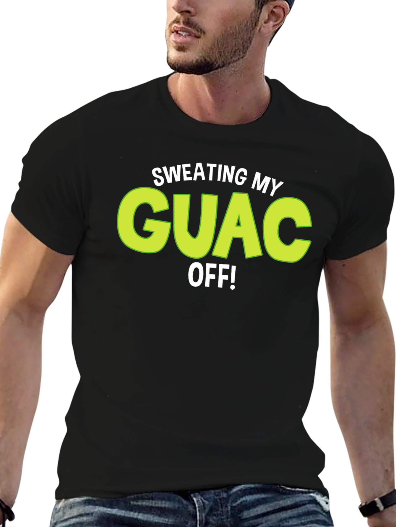 Sweating My Guac Off! Funny Graphic Tee
