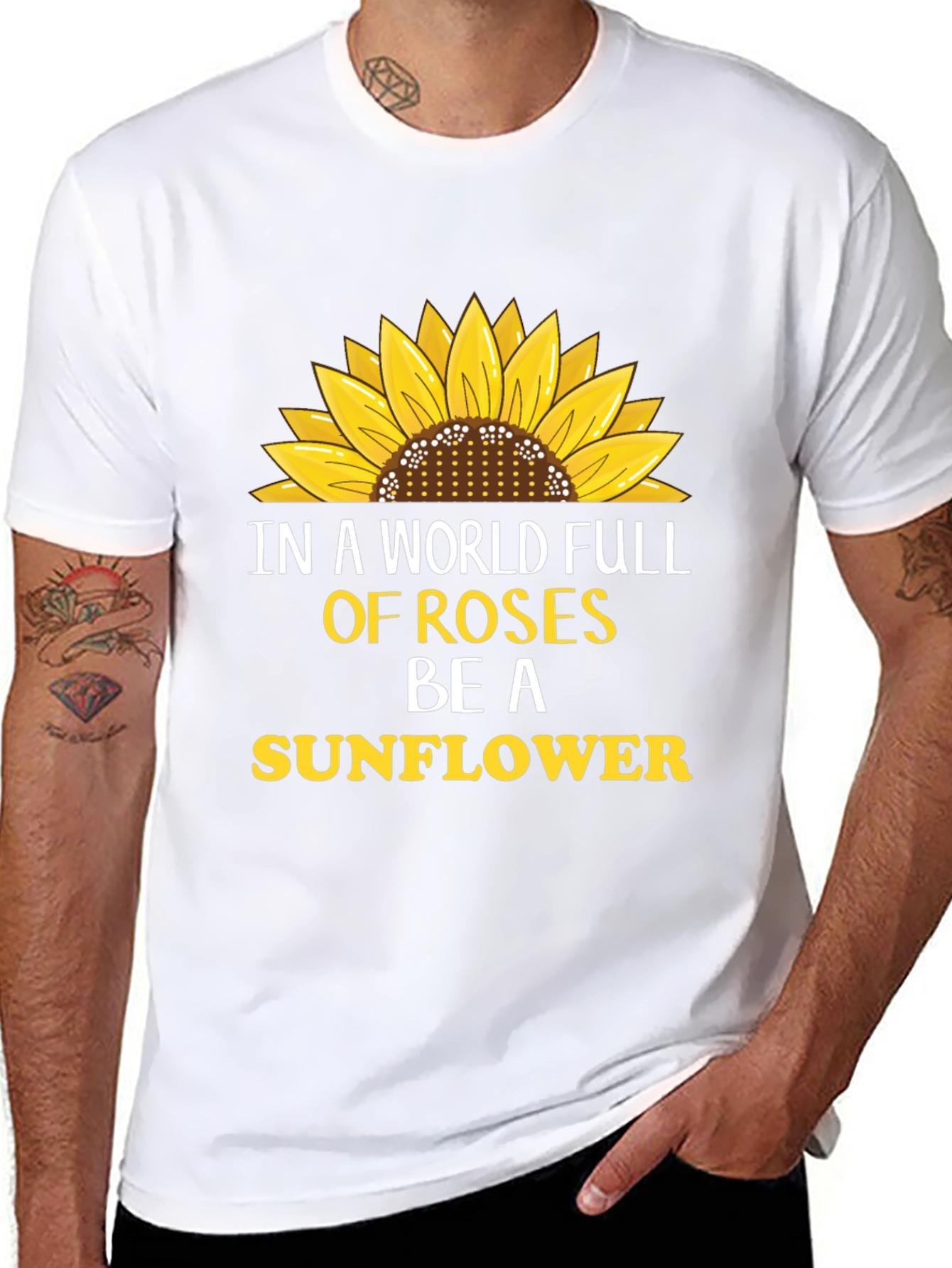 Sunflower Graphic T-Shirt - Be A Sunflower