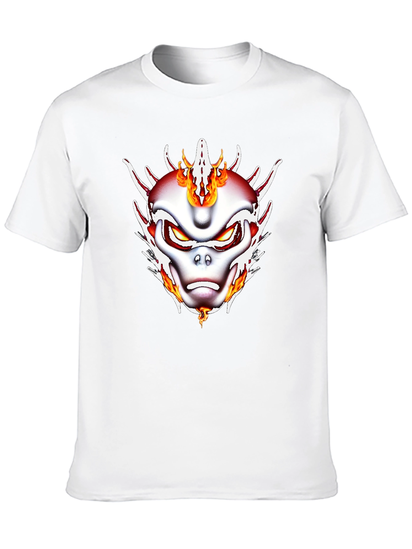 Fiery Dragon Graphic T-Shirt - Black