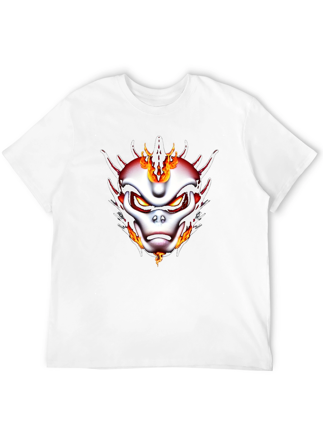 Fiery Dragon Graphic T-Shirt - Black