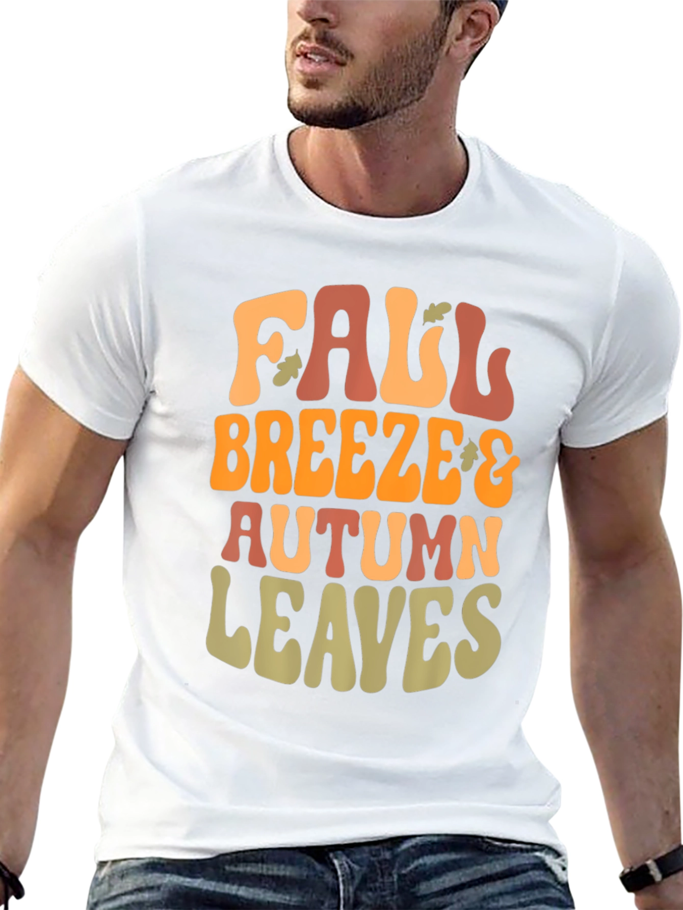 Fall Breeze & Autumn Leaves Graphic Tee