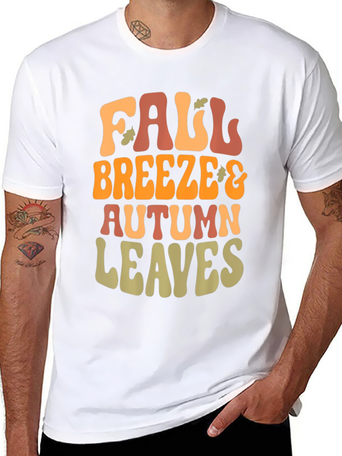 Fall Breeze & Autumn Leaves Graphic Tee