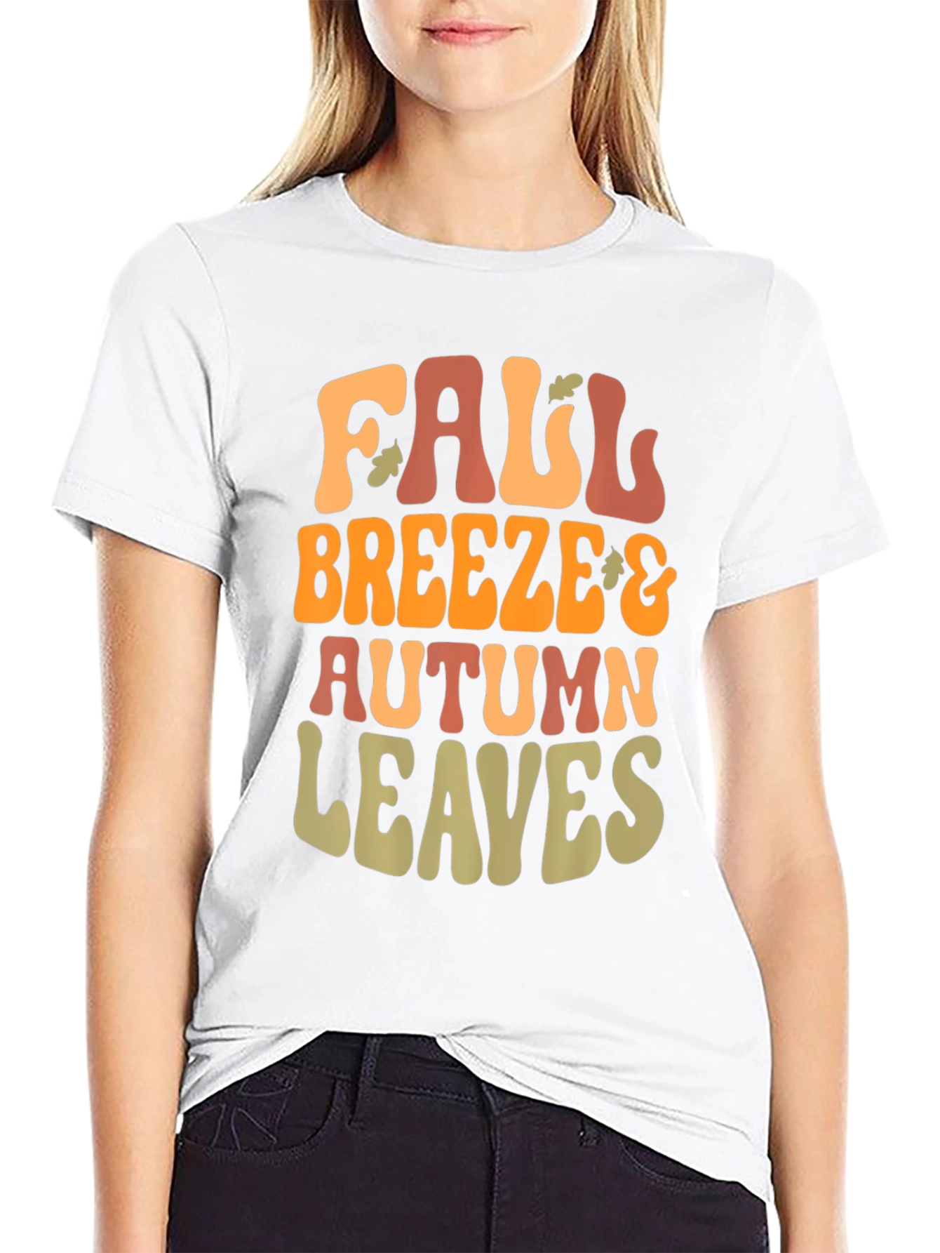 Fall Breeze & Autumn Leaves Graphic Tee