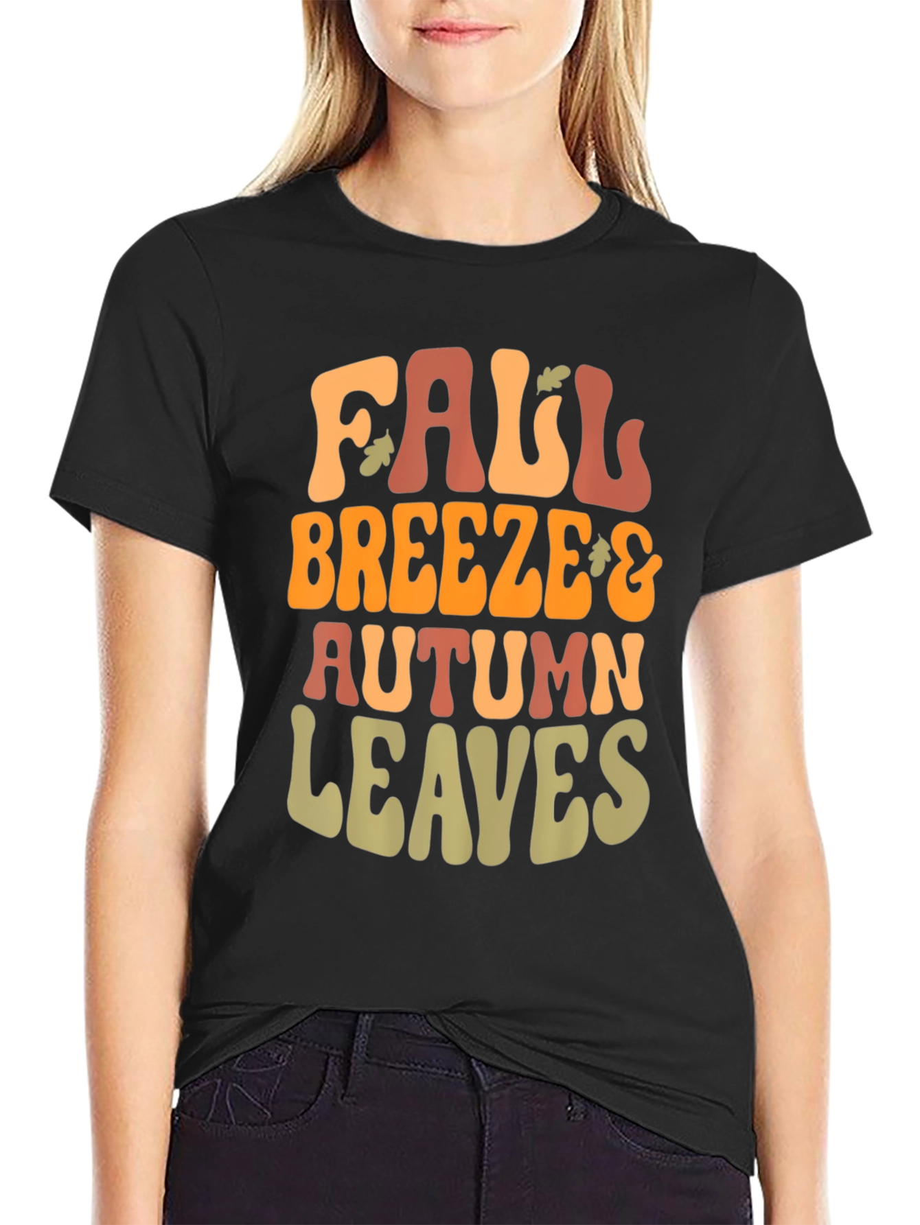 Fall Breeze & Autumn Leaves Graphic Tee